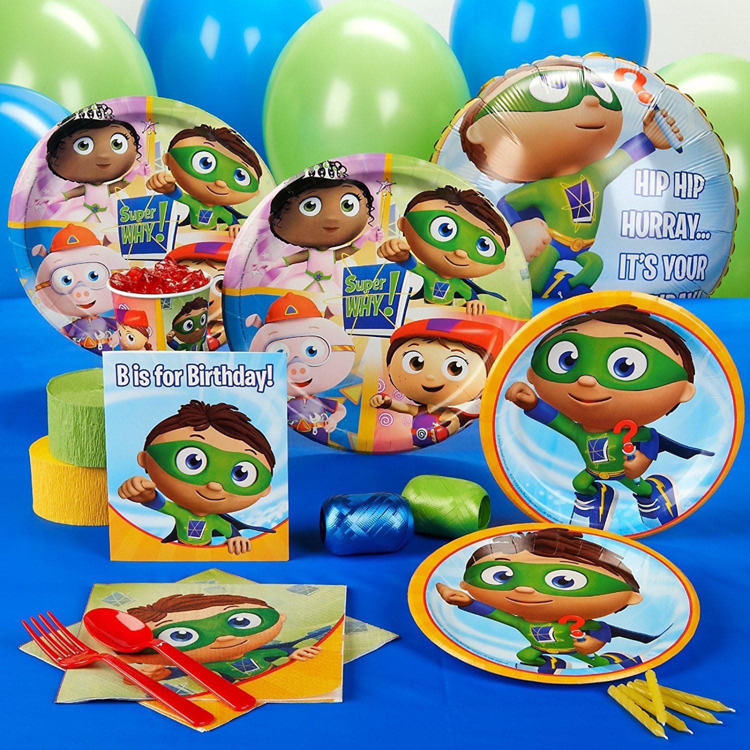 BirthdayExpress Super Why Party Supplies - Standard Party Pack for 16