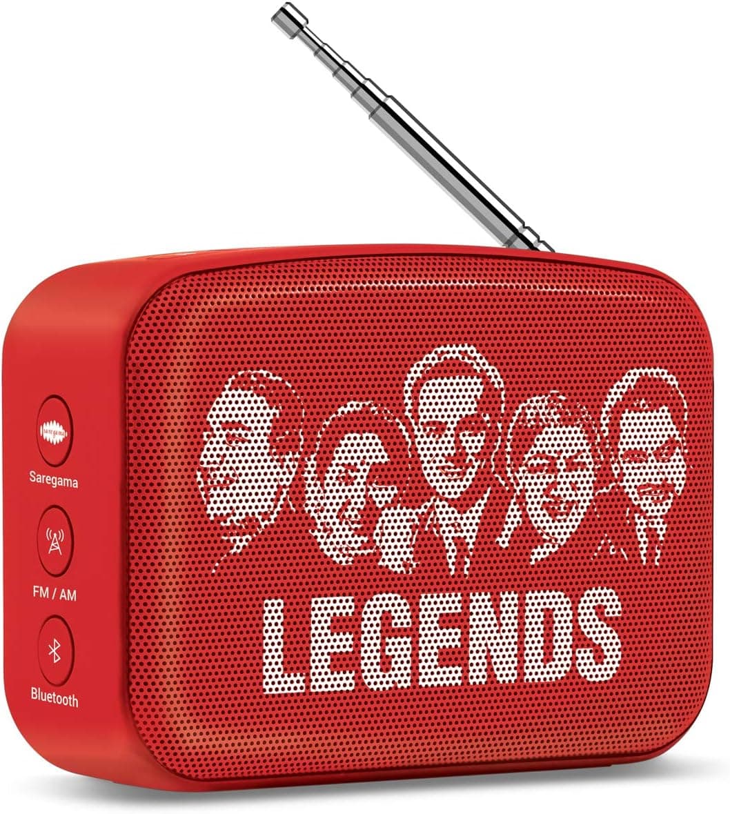 Saregama Carvaan Mini Bluetooth Speaker Hindi - (Sunset Red)