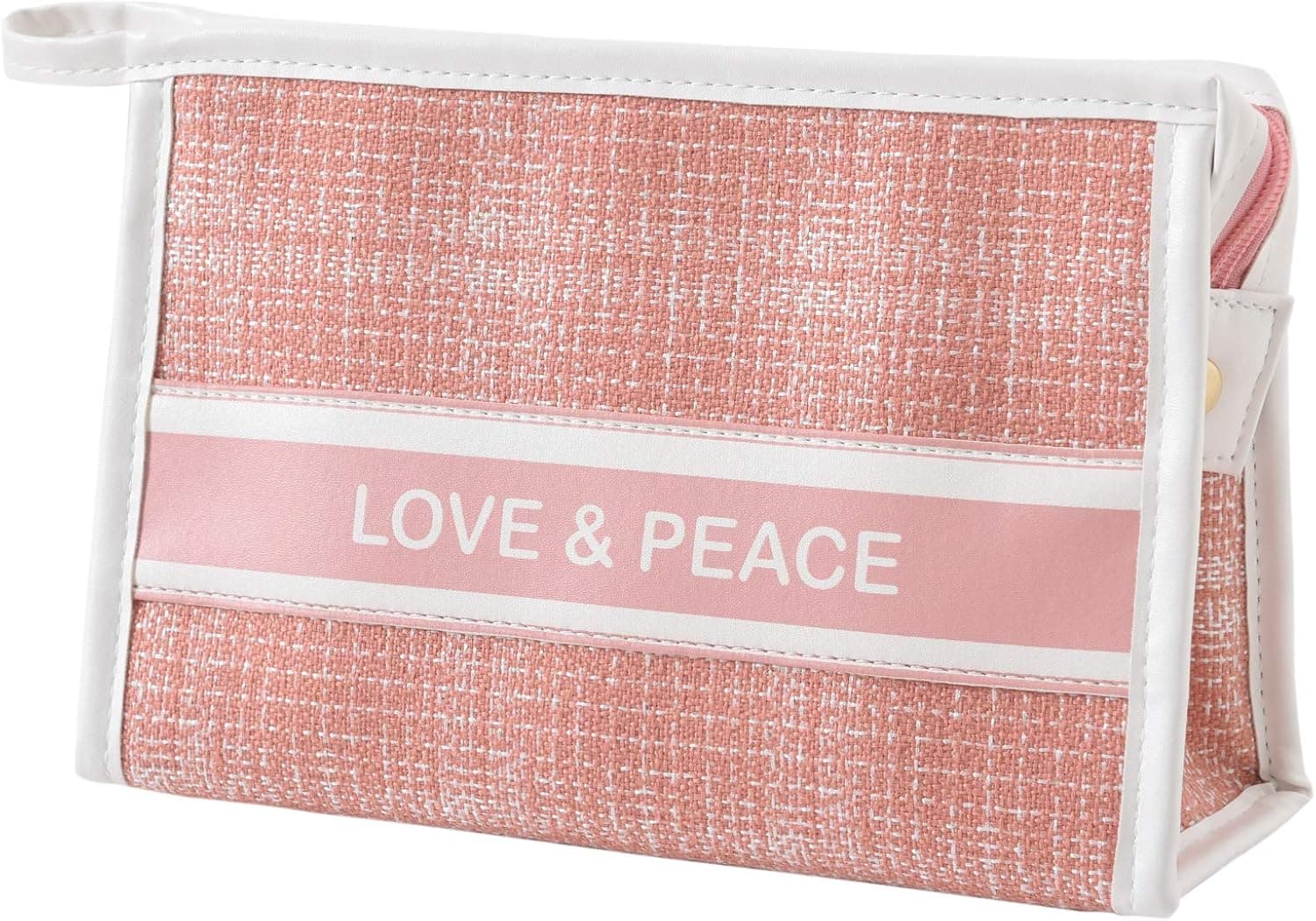 Makeup Bag Zipper Pouch Travel Cosmetic Organizer for Women and Girls, makeup pouch Travel bags for Toiletry Bag Accessories Organizer Pink