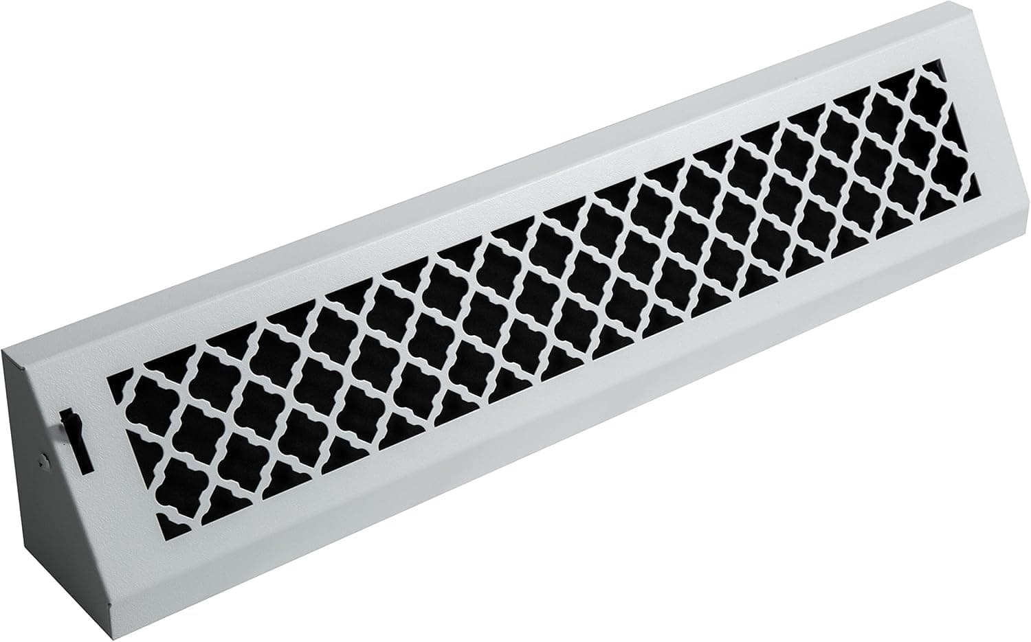 SteelCrest BTU24BBSWH Bronze Series Designer Baseboard Vent with Air-Volume Damper, White