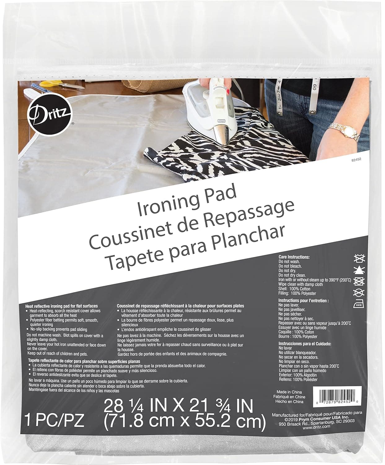 Dritz Clothing Care 82452 Ironing Blanket, 28-1/4 x 21-3/4-Inch , Gray