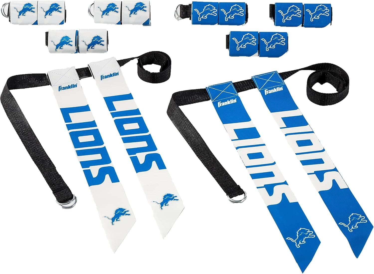 Franklin Sports NFL Flag Football Sets - NFL Team Flag Football Belts and Flags - Flag Football Equipment for Kids and Adults
