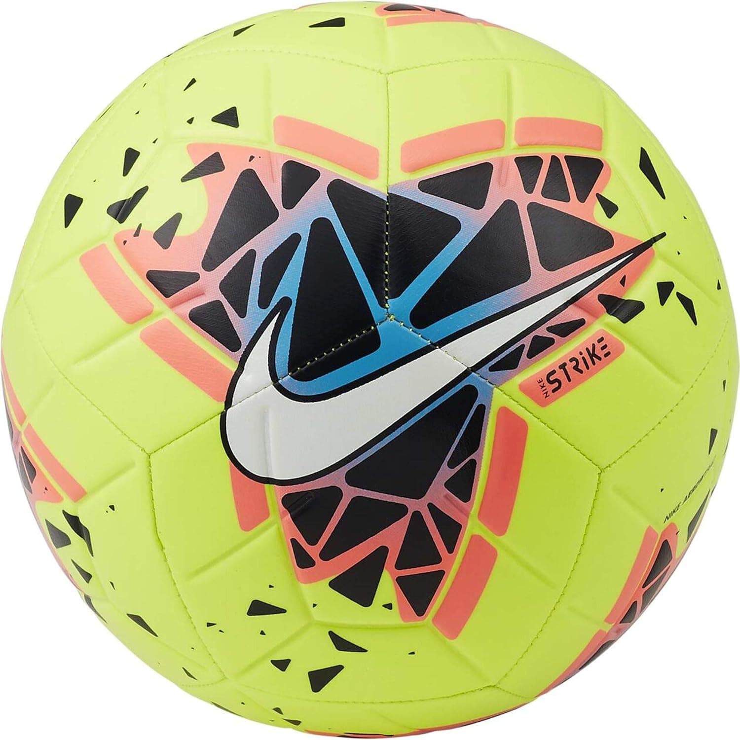 Nike Strike Soccer Ball (Volt/Blue/White, 4)