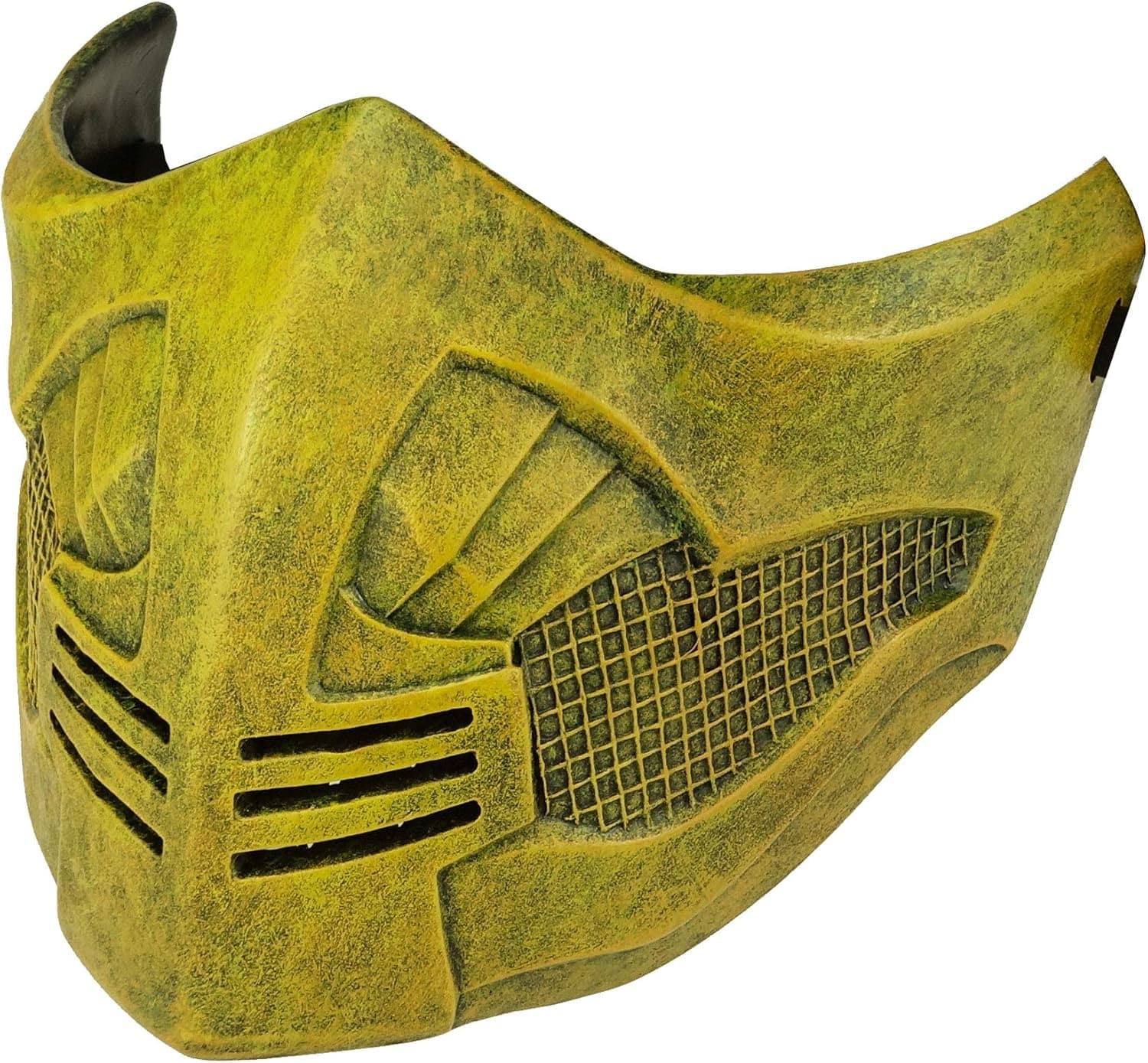 CrazyCatCos MK Game Mask, Jade/Sub-Zero/Kabal/Saibot/Scorpion/Smoke Resin Mask For Halloween Costume Accessory (Scorpion Mortal Kombat X)