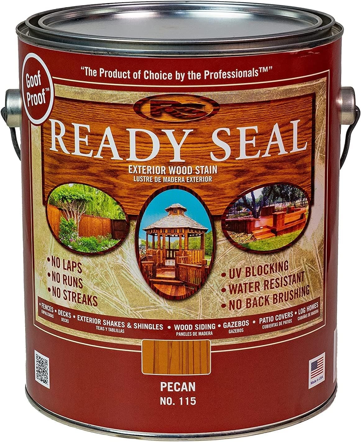 Ready Seal Exterior Stain and Sealer-1 Gallon can (Pecan 115)