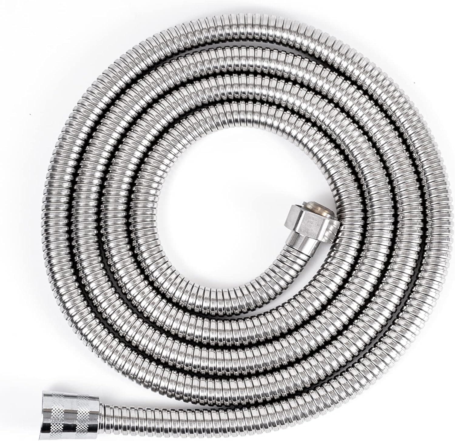 AMAGIANO Shower Hose, 79 Inches Extra Long Chrome Handheld Shower Head Hose With Brass insert and nut (79 Ichn, Chrome)