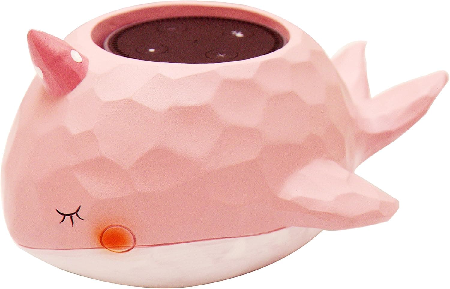 Whale Narwhal Holder Stand Mount for for Alexa Echo Dot, Bose, Anker, Home Mini Round Speakers Accessories (Pink)