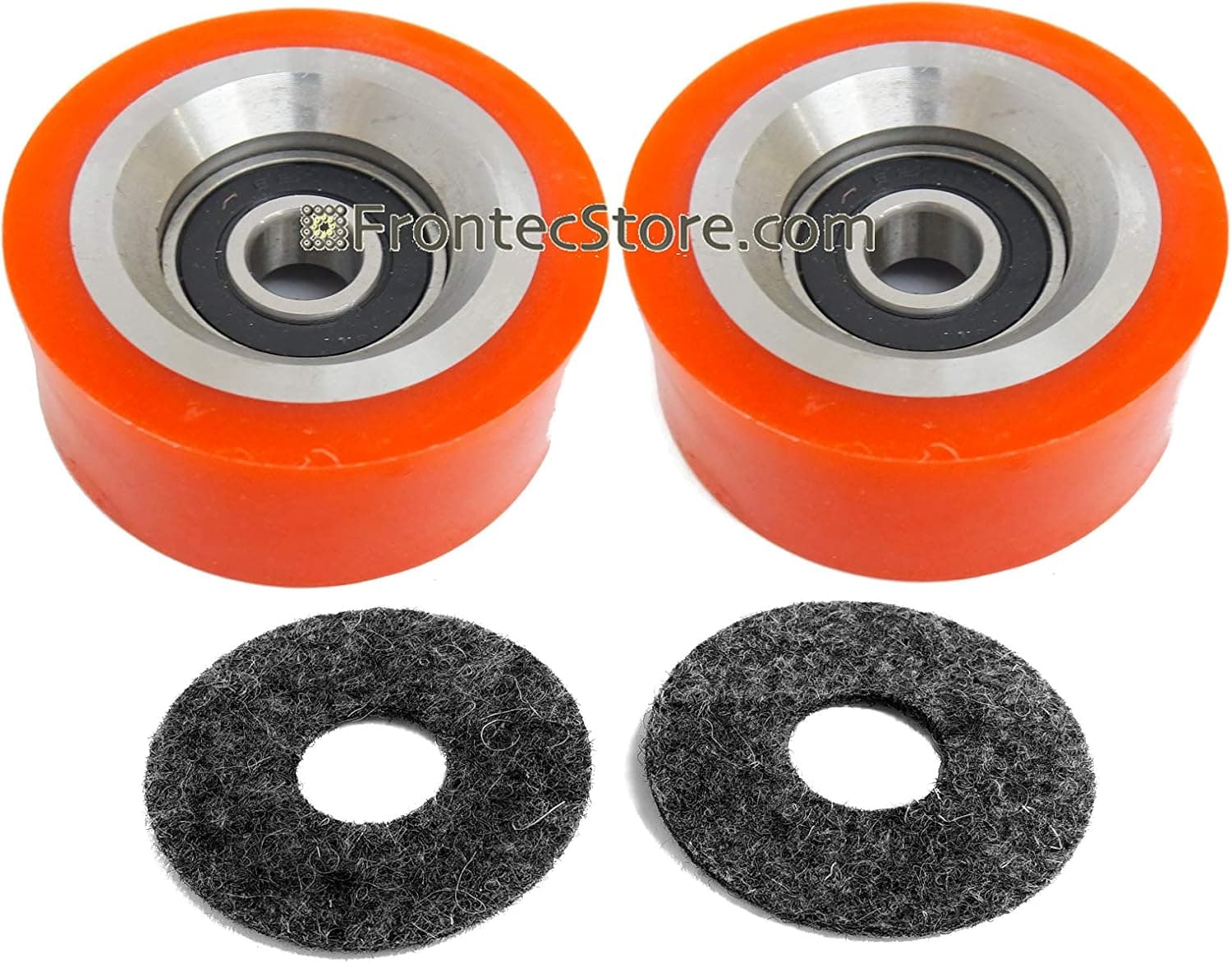 2 x Orange Dryer Support Roller for Alliance IPSO Huebsch SQ 70568201 70298701