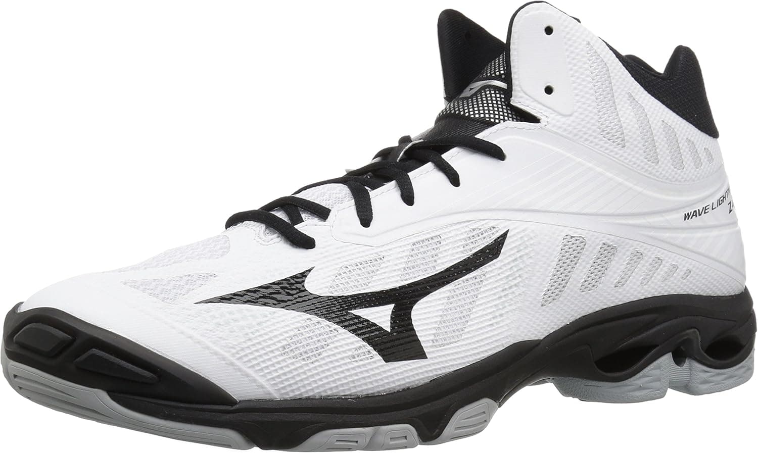 Mizuno Wave Lightning Z4 MID Mens White-Black 8.5 White/Black