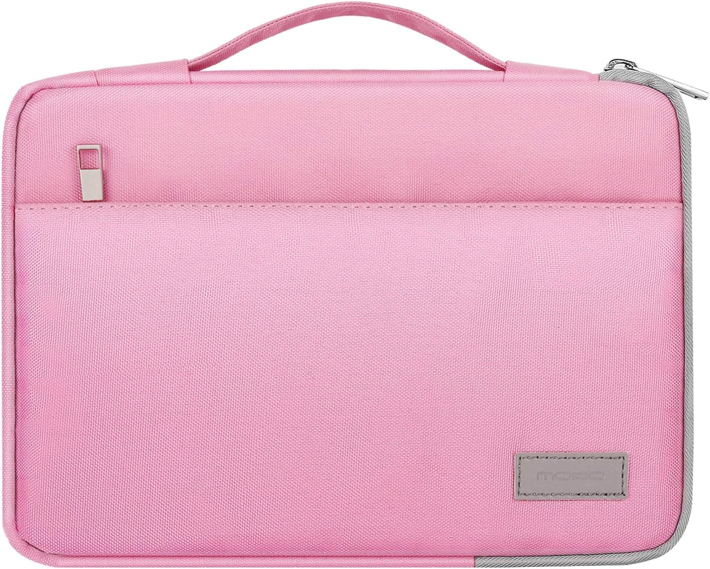 MoKo 7-8 Inch Fire Kids Tablet Sleeve, Zipper Handle Pouch Polyester Case Bag Fits Fire 7 Kids Edition 2019, Fire HD 8 Plus/Fire HD 8 2020, Fire 7 Kids Pro 2021, Fire HD 8 Kids Pro 2021 - Pink