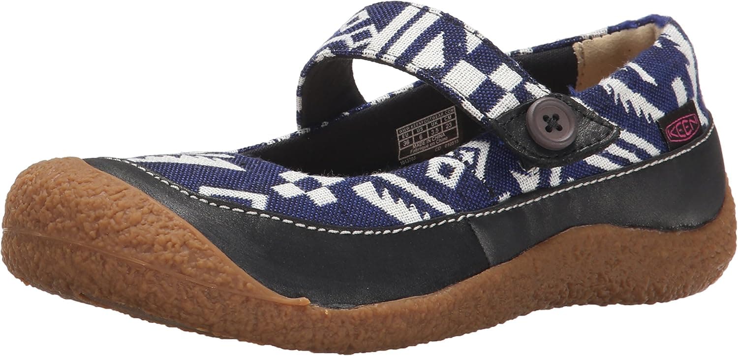 KEEN Women's Harvest MJ Button Mary Jane, Black Print, 8.5 M US