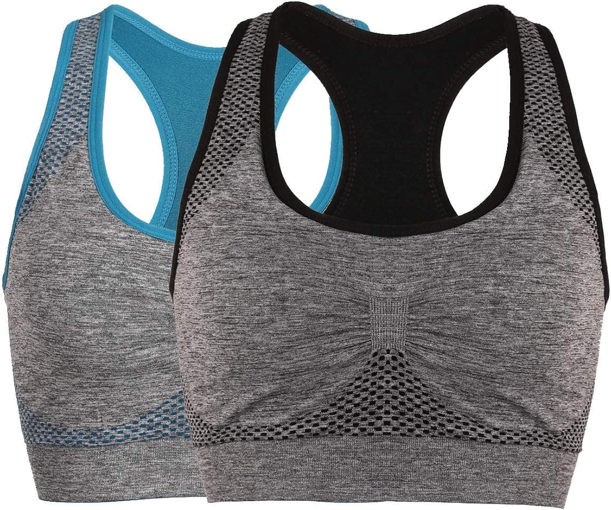 Litgo Sports Bras for Women Racerback Seamless Comfortable Yoga Gym Bra