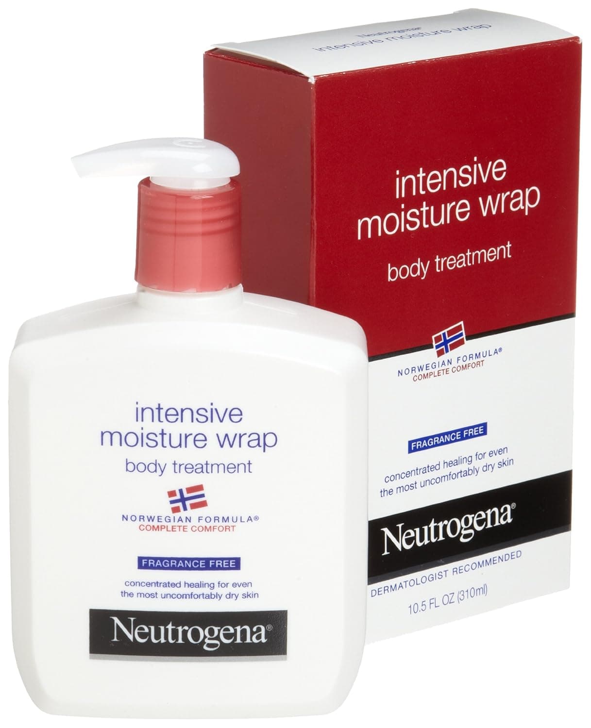 Neutrogena Norwegian Formula, Intense Moisture Wrap, Body Treatment, Fragrance Free, 10.5 Ounce (Pack of 2)
