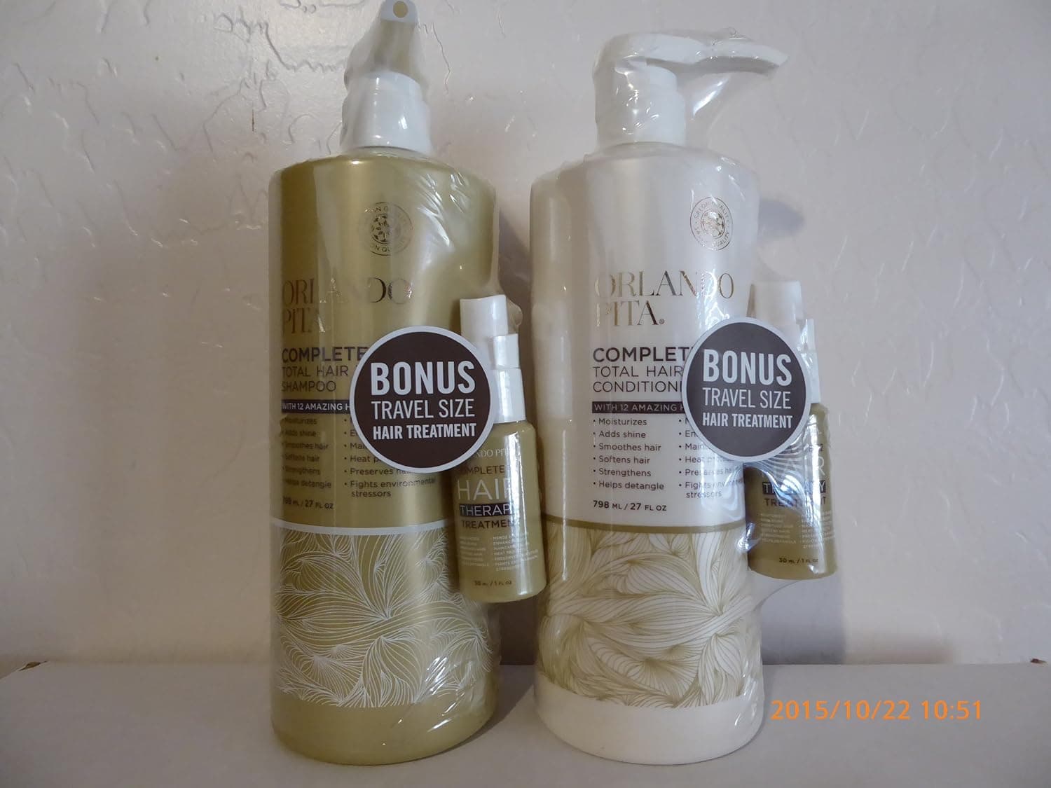 Orlando Pita Complete 12 Total Hair Therapy Shampoo and Conditioner