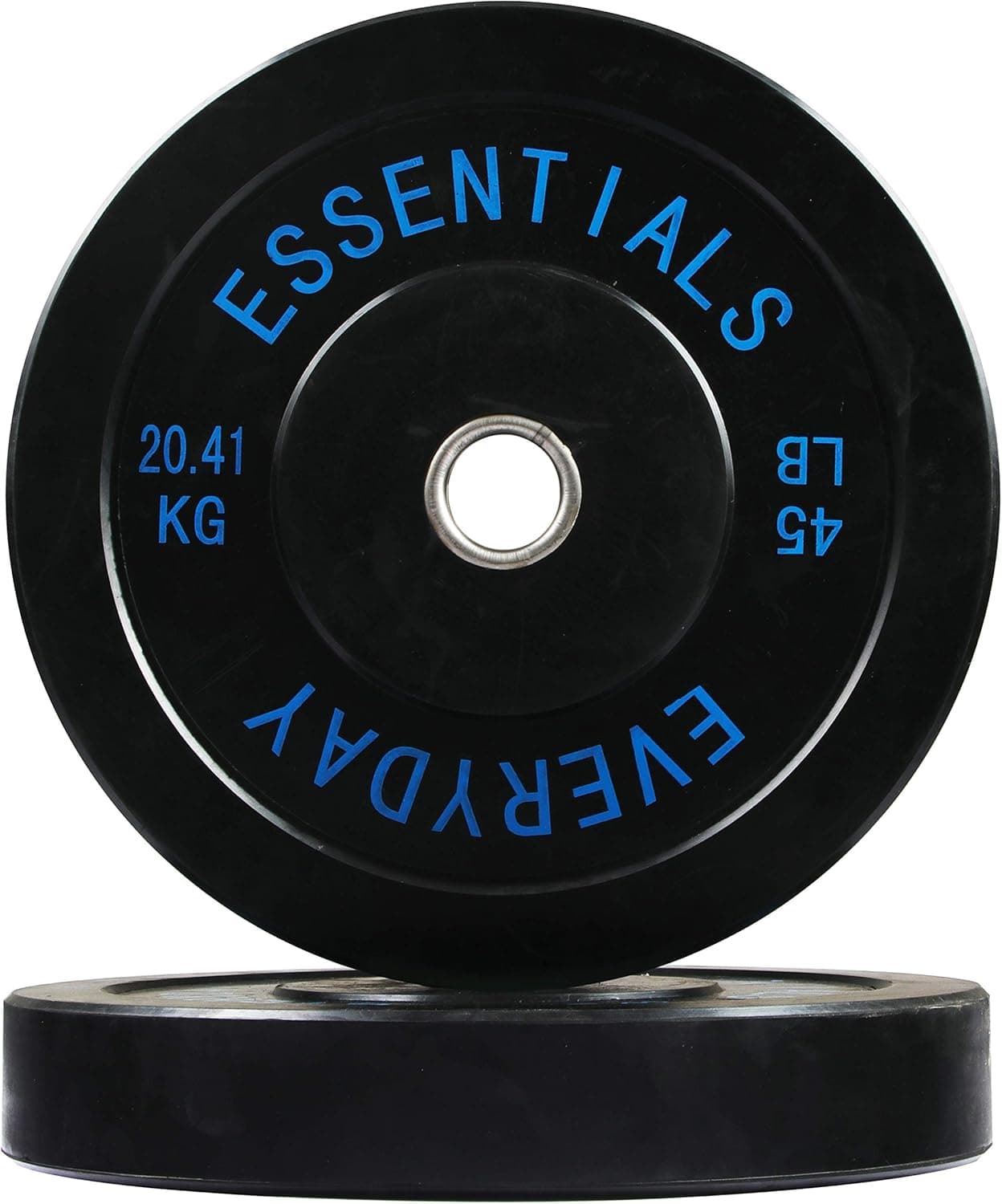 BalanceFrom Everyday Essentials Color Coded Olympic Bumper Plate Weight Plate with Steel Hub, Pairs or Sets