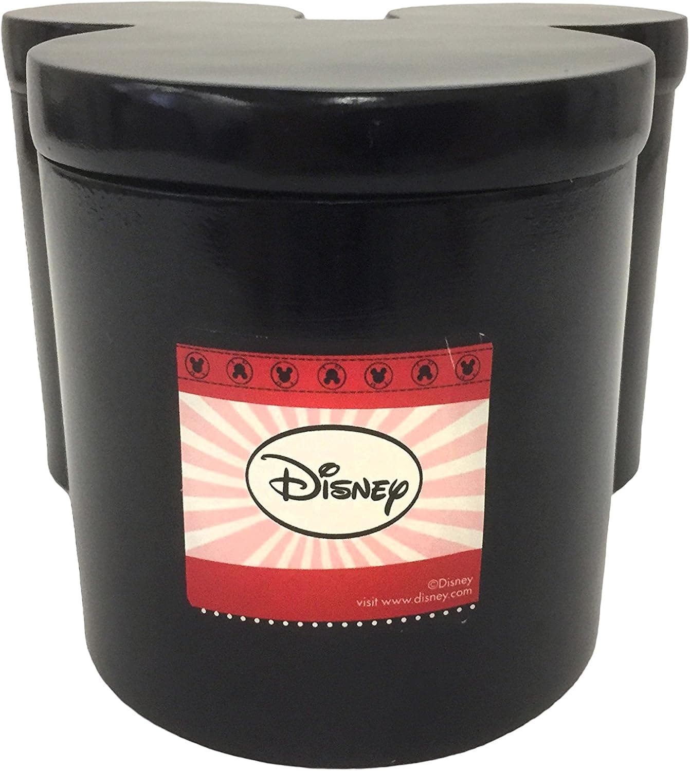 Disney Mickey Mouse Classic "Team Mickey" Shaped Resin Jar with Lid
