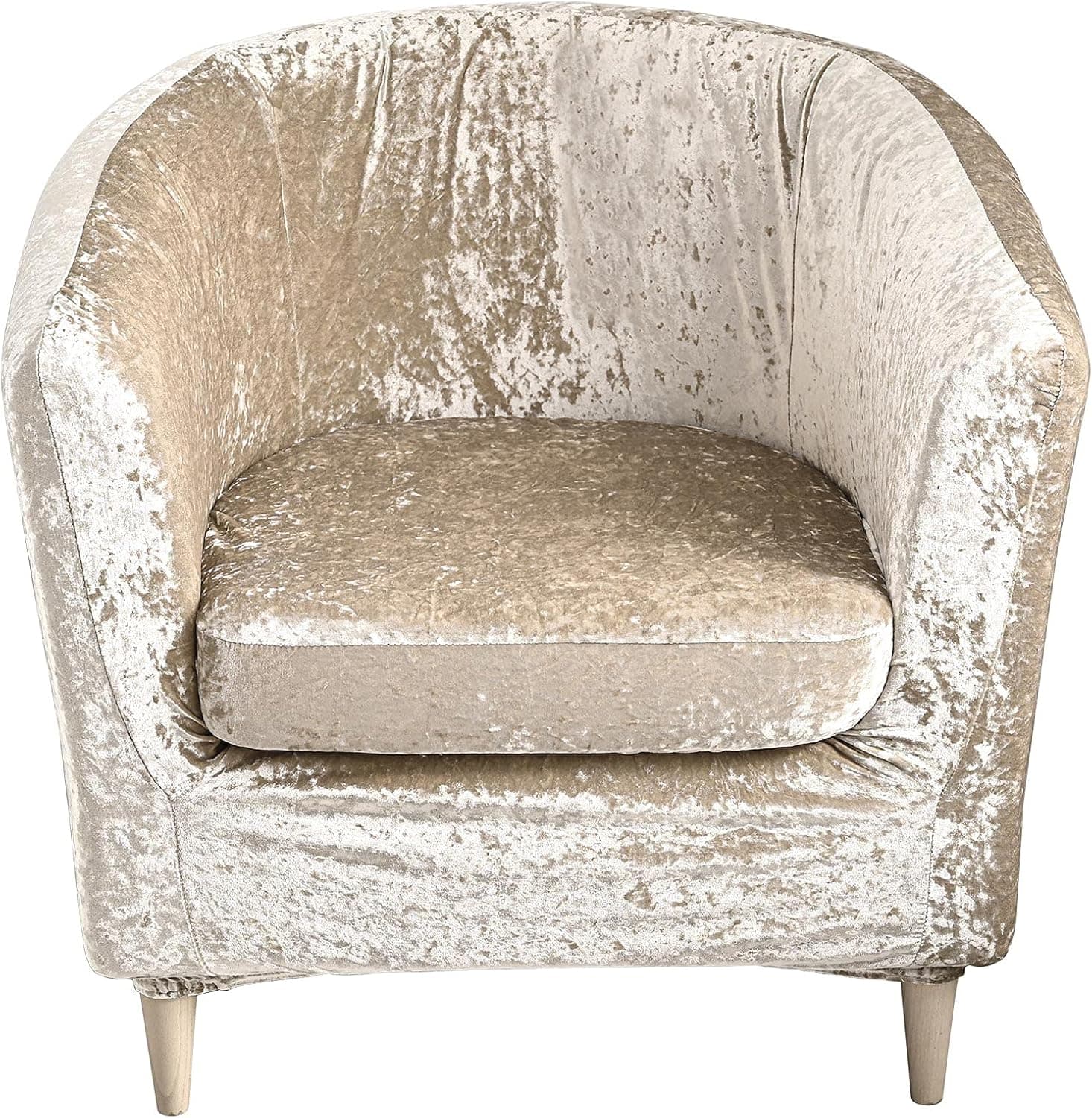 2 Piece Velvet Banquet Chair Slipcover with Cushion Cover,Stretch Club Tub Chair Covers Glittery Bling Christmas Armchair Slipcovers Removable Furniture Protector for Home Party Wedding Decor