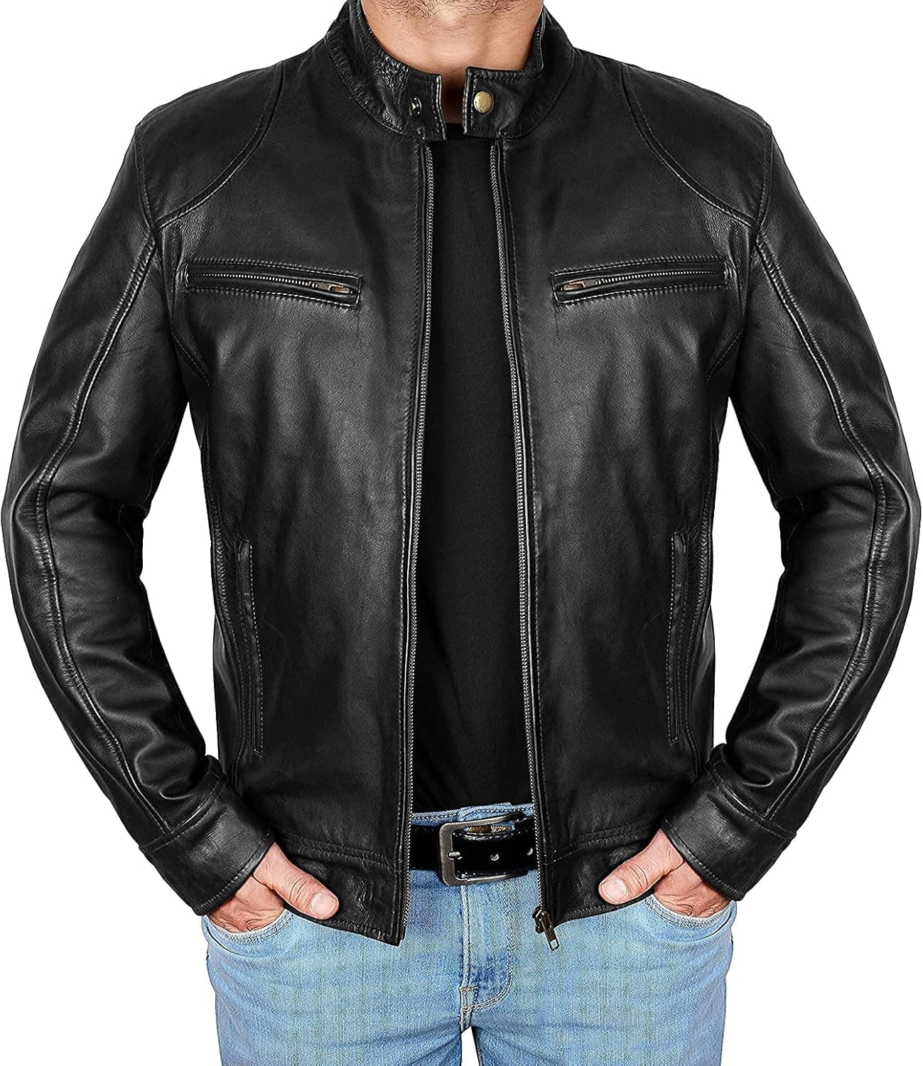 UGFashions Men's Vintage Café Racer Motorcycle