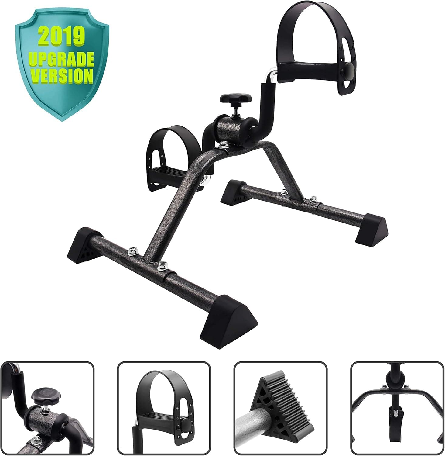 EF Pedal Exerciser Mini Stationary Bike,Foot Peddler Treadmill Seated Chair Cycler for Seniors and Elderly,Arms and Legs Workout,Exercise Bike