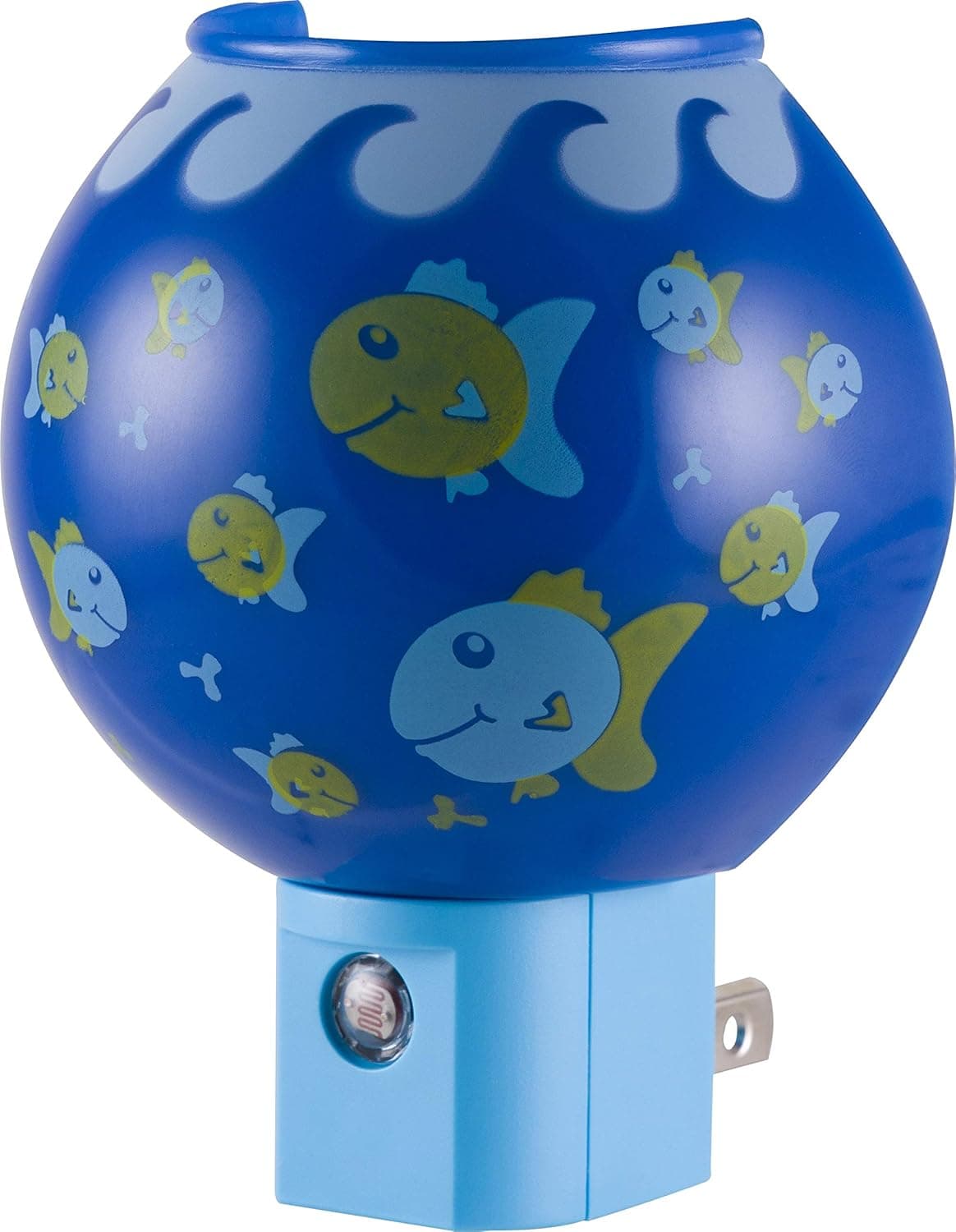 Jasco Fish Bowl LED Night Light, Dusk to Dawn, Plug-in, UL-Listed, for Bedroom, Nursery, Bathroom, 13351