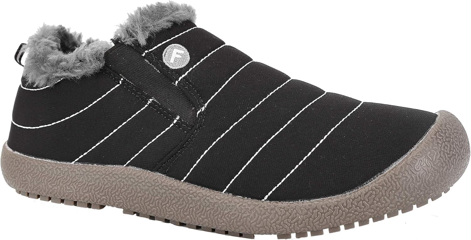 MaxMuxun Womens Winter Snow Boots Waterproof Anti-Skid Slip On Flat Ankle Boots