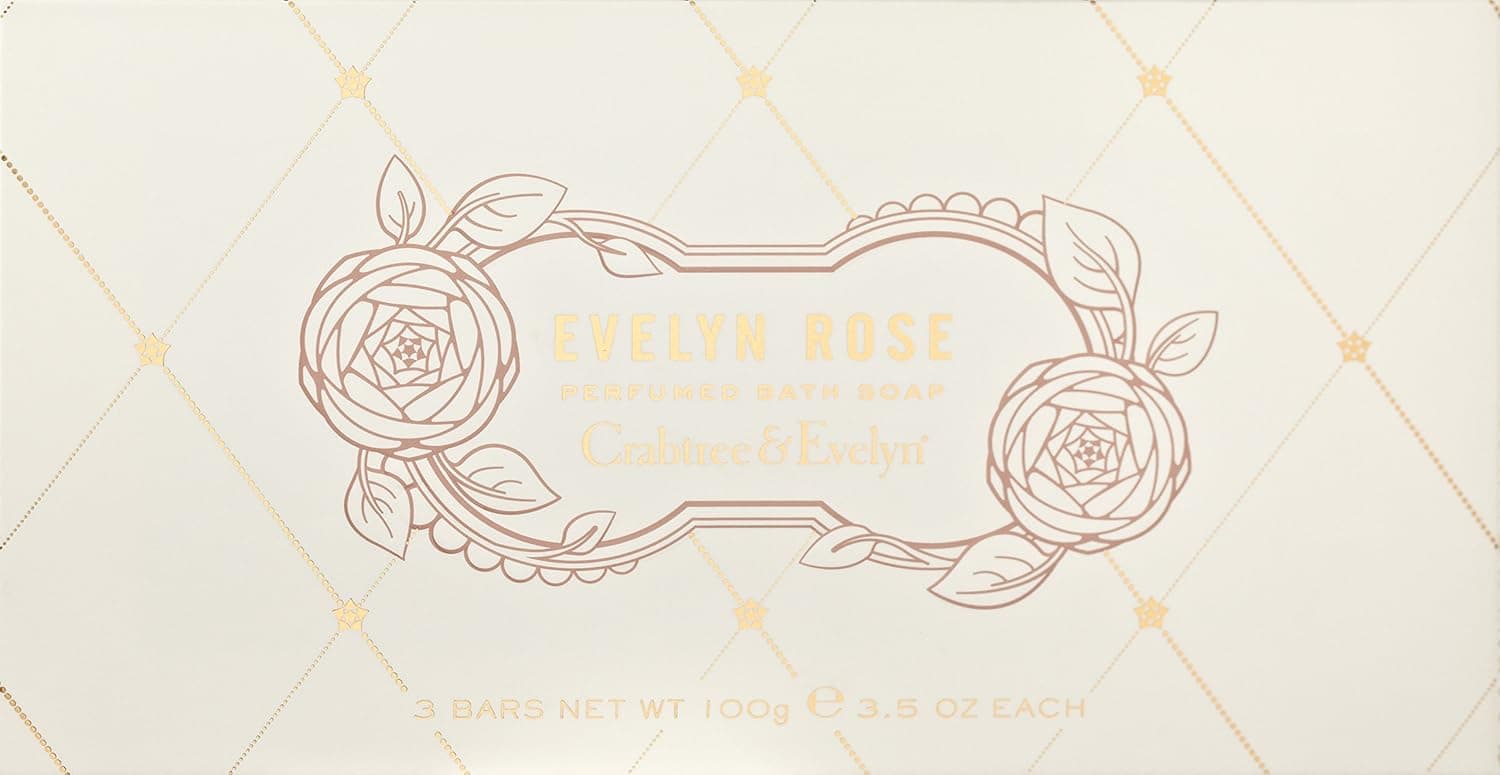 Crabtree & Evelyn Evelyn Rose Perfumed Bath Soap Set
