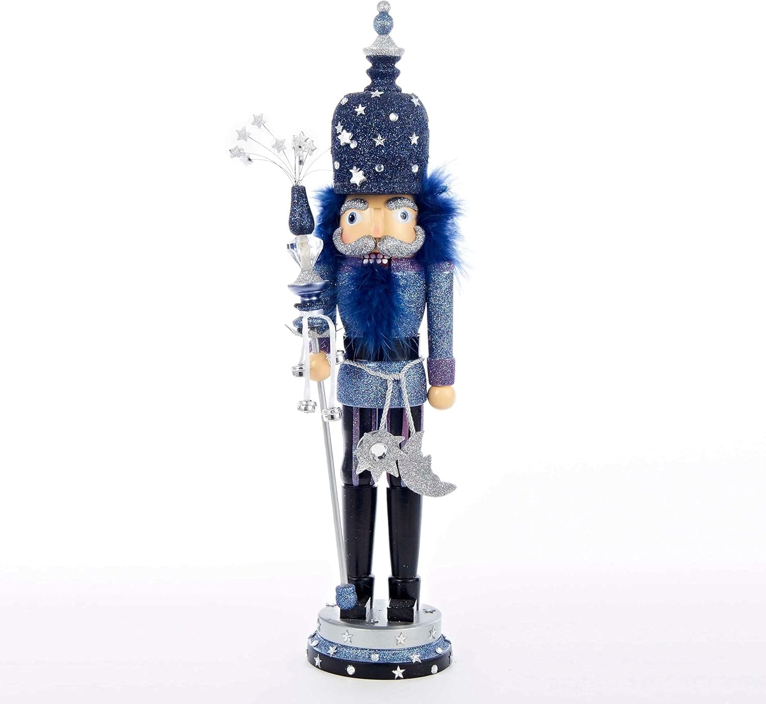 Unknown1 19-inch Hollywood Night Stars Nutcracker Blue Wood