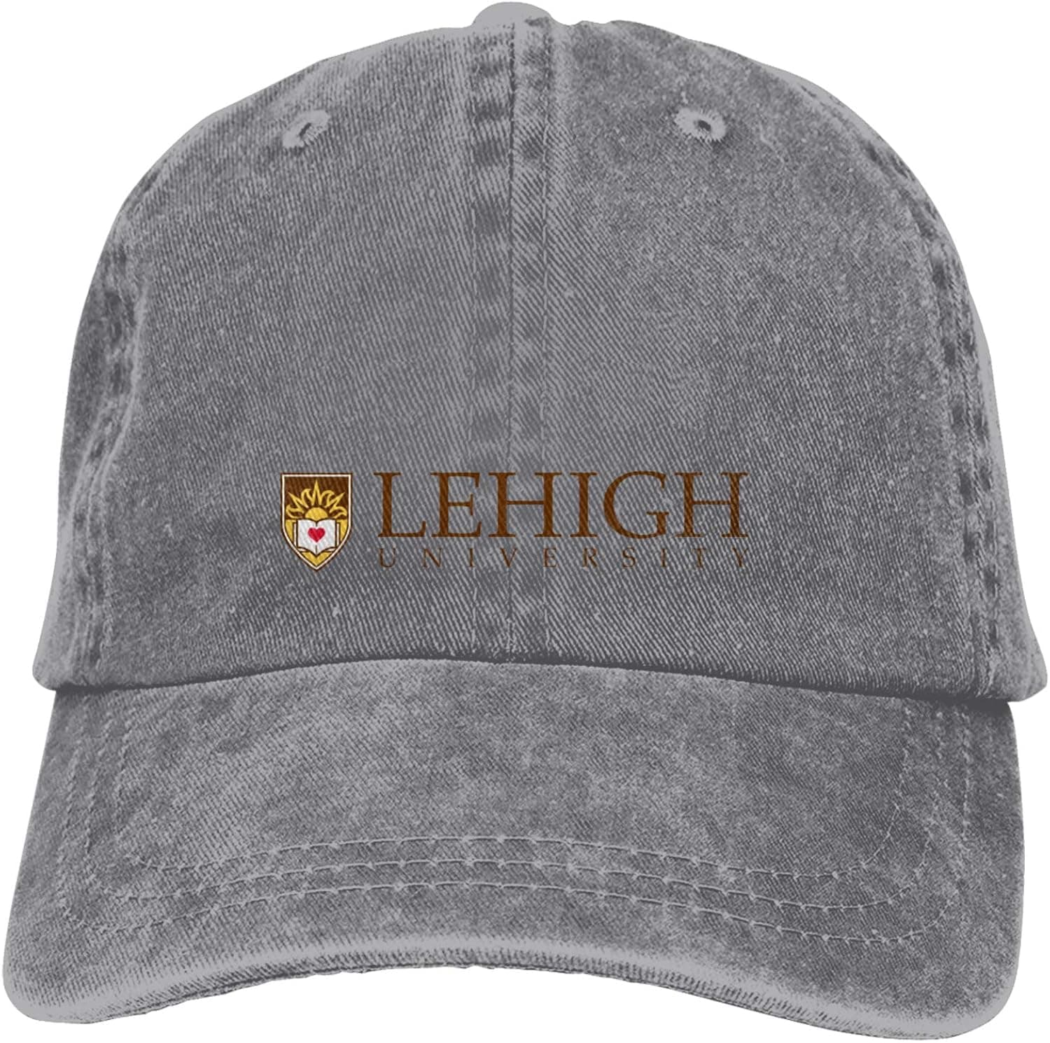 Lehigh University Logo Classic Cowboy Hat Adjustable Baseball Cap, Sun Hat, Unisex Casual Sports Hat Casquette Gray