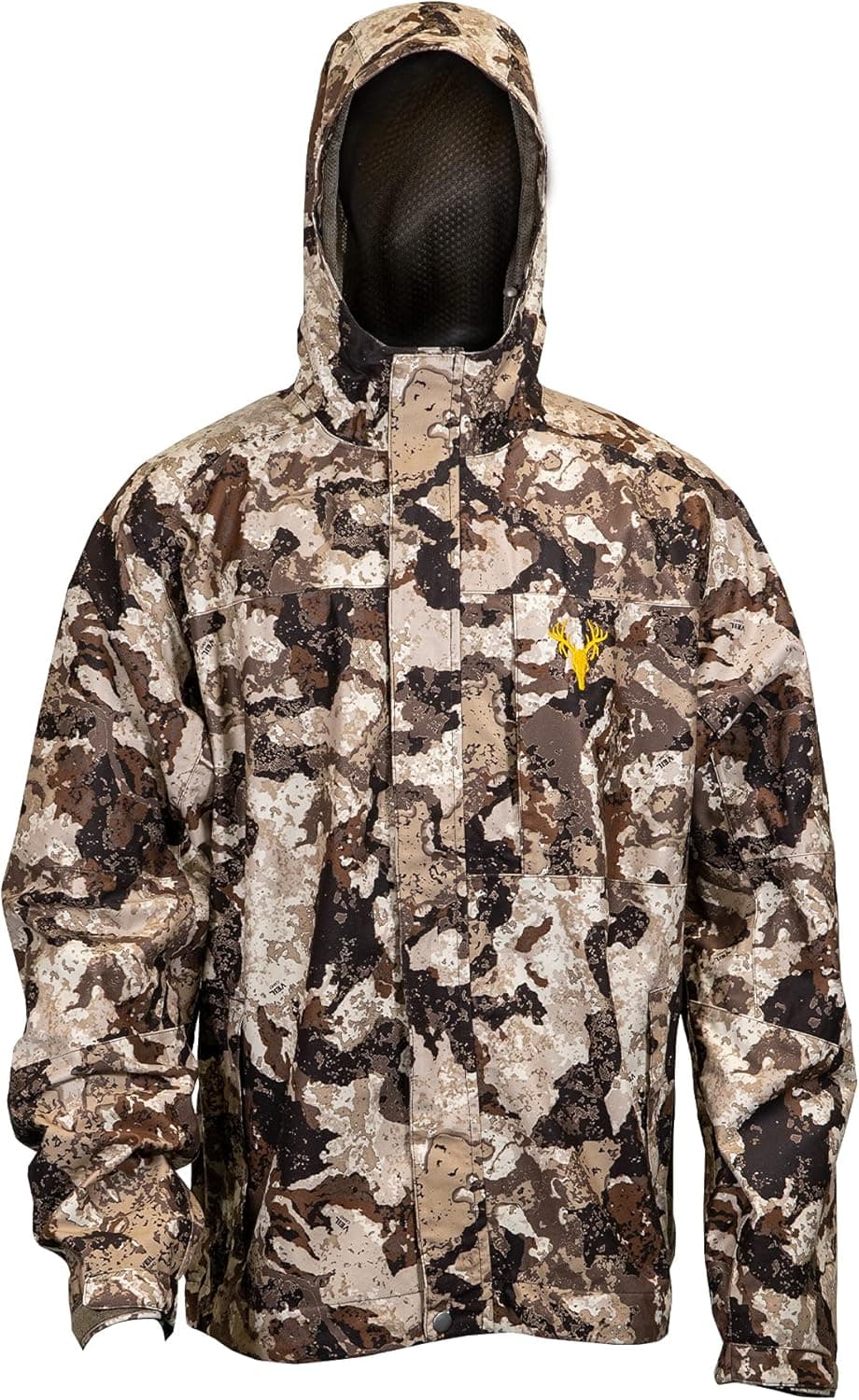 HOT SHOT Men’s Camo Rain Jacket - Breathable, Ultra-Light Mesh, Waterproof Outdoor Hunting Apparel