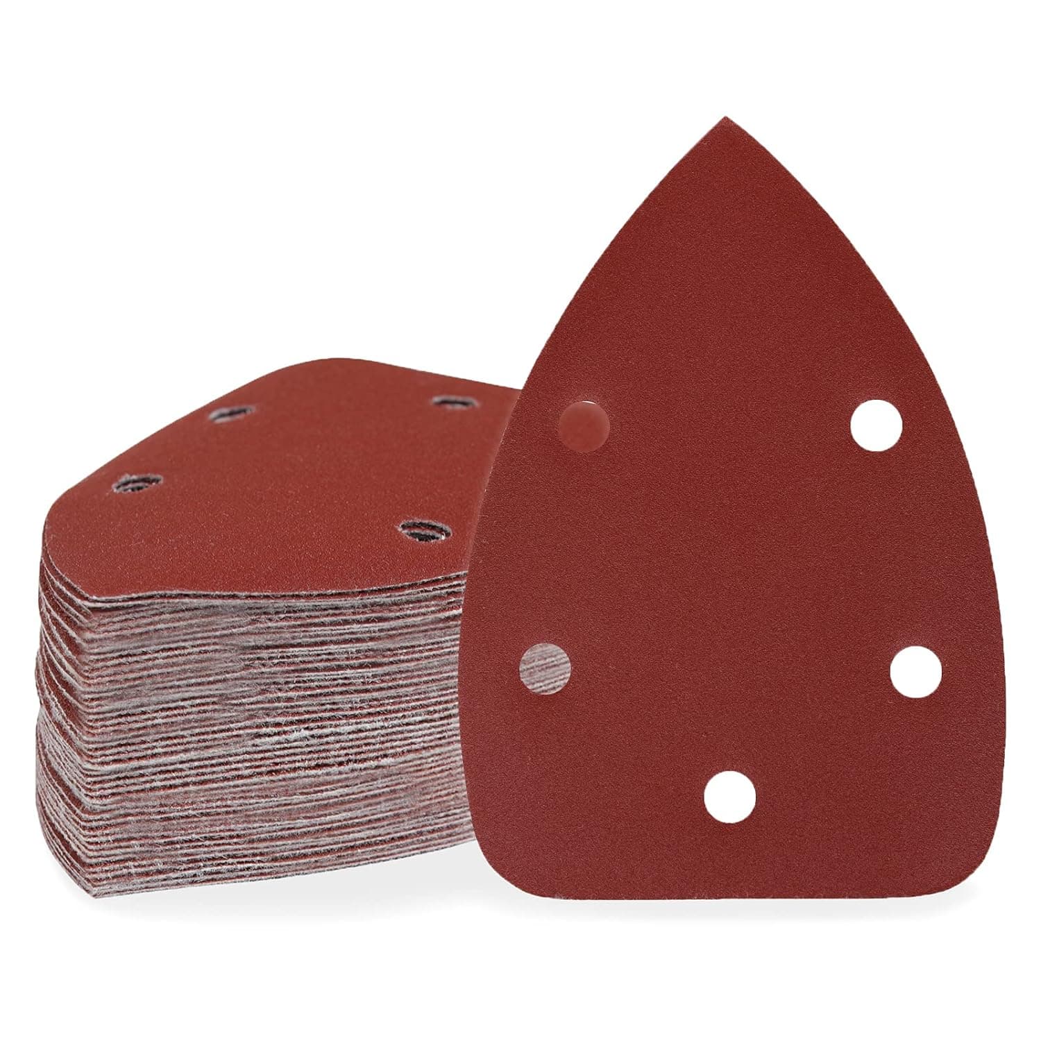 LIZMOF Mouse Sander Sandpaper, Aluminum Oxide Sanding Pads for High Speed Sanding Machine, Sander Pads with 40, 80, 120, 180, 240 Assorted Grits for Efficient& Durable Use, 50PCS