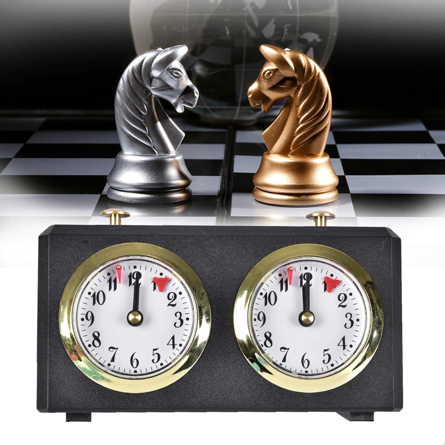 Chess Timer Mechanical Analog Chess Timer Clock Official for Tournament Board Game Professional International Chess Competition Timers