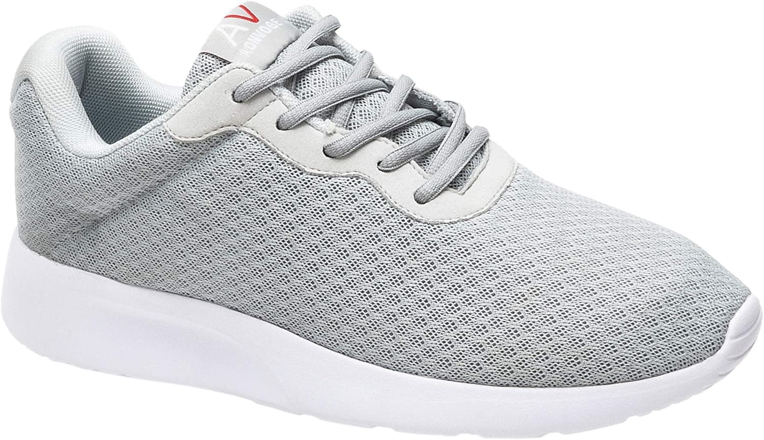 AONVOGE Mens Gym Running Shoes, Lightweight Breathable Mesh Casual Sports, Athletic Tennis Workout Walking Sneakers, Grey, Size 11
