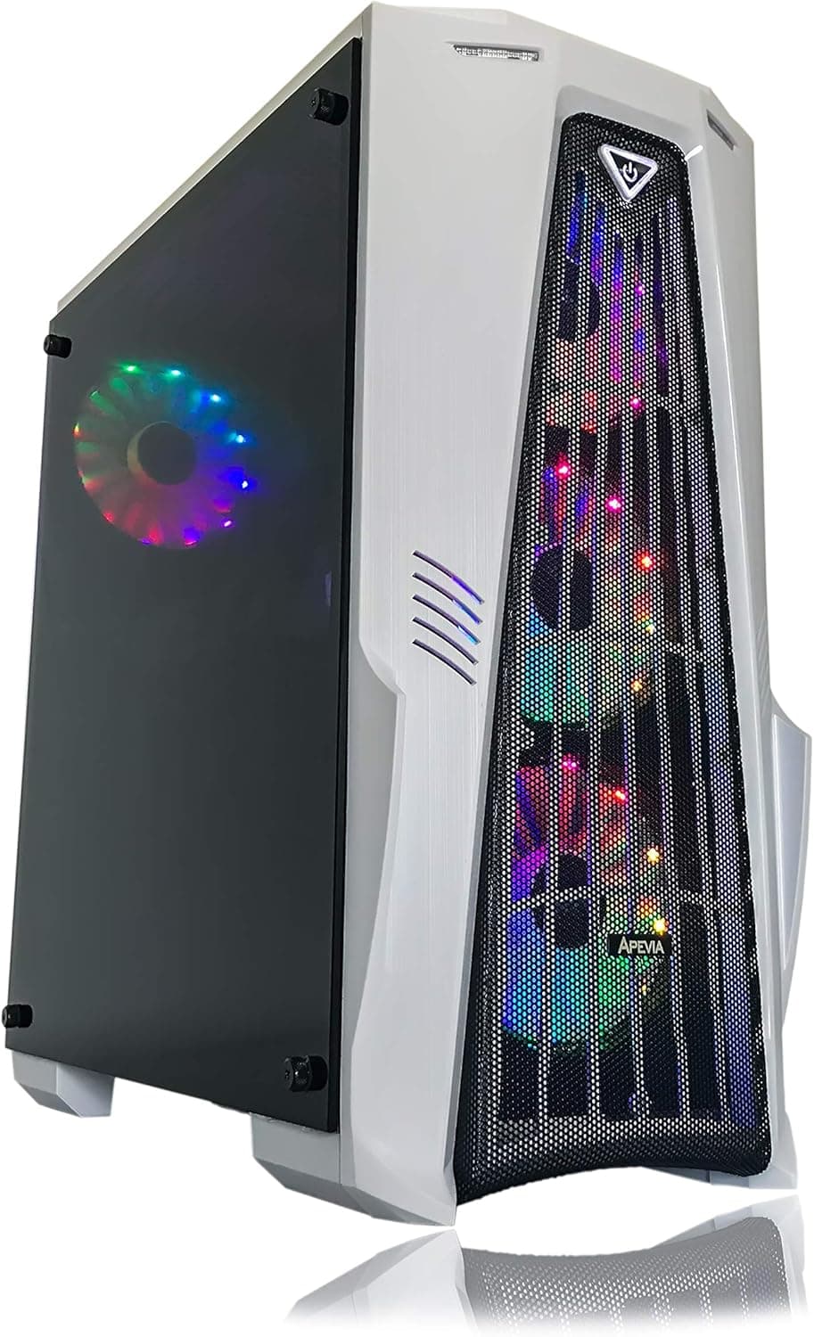 Gaming PC Desktop Computer White by Alarco Intel i5 3.10GHz,8GB Ram,1TB Hard Drive,Windows 10 pro,WiFi Ready,Video Card Nvidia GTX 650 1GB, 4 RGB Fans