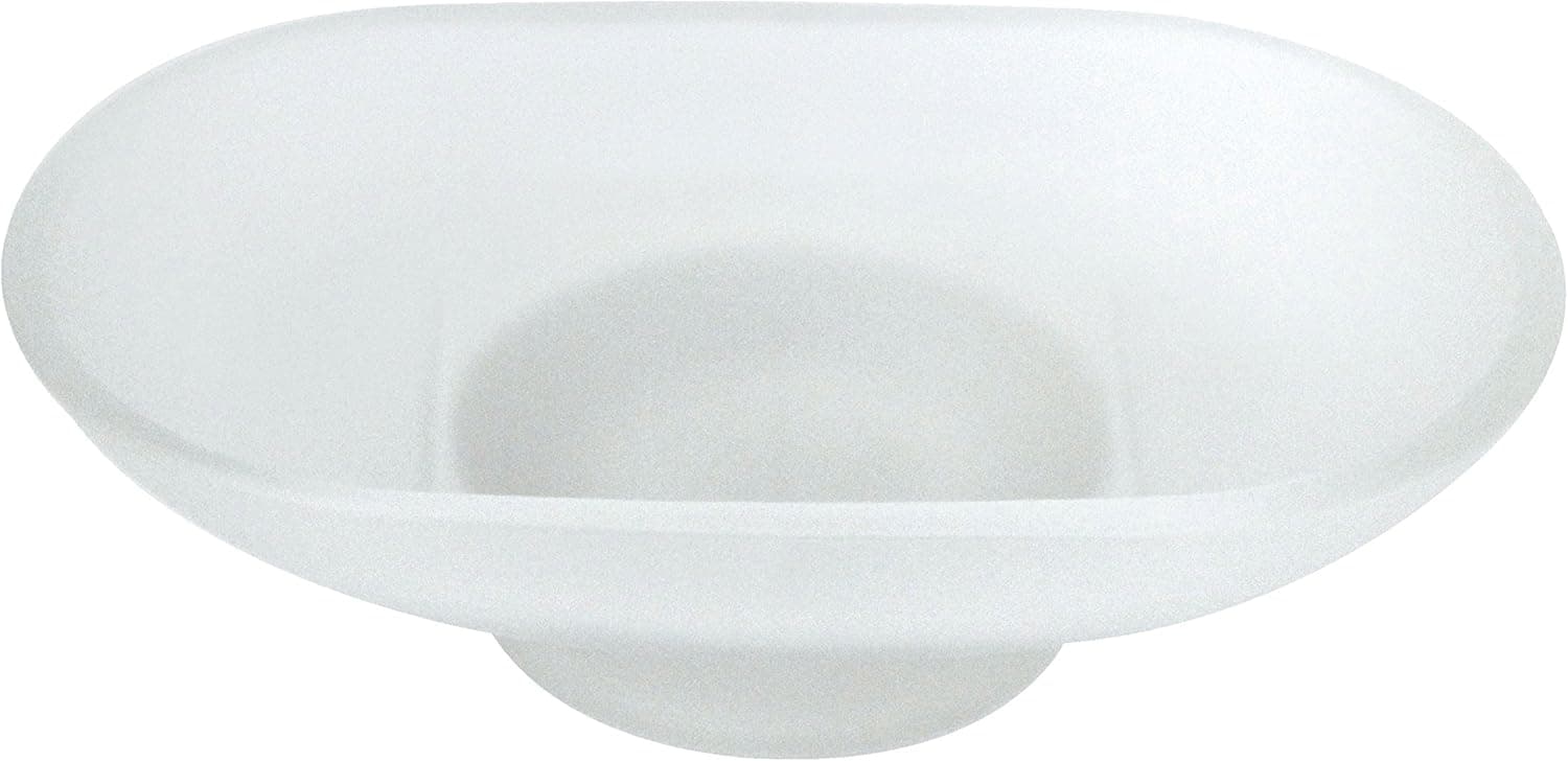 MODONA Frosted Glass Replacement Soap Dish - Oval
