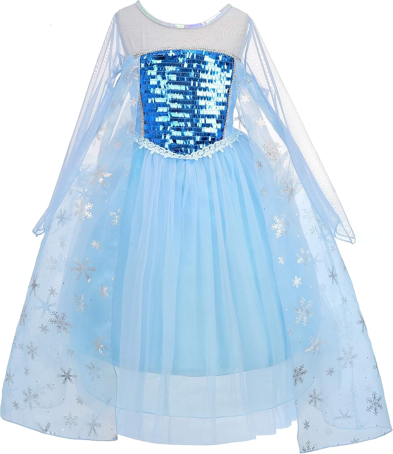 Dressy Daisy Girls Ice Princess Dress Up Costumes Halloween Christmas Fancy Party Dresses Size 2-10