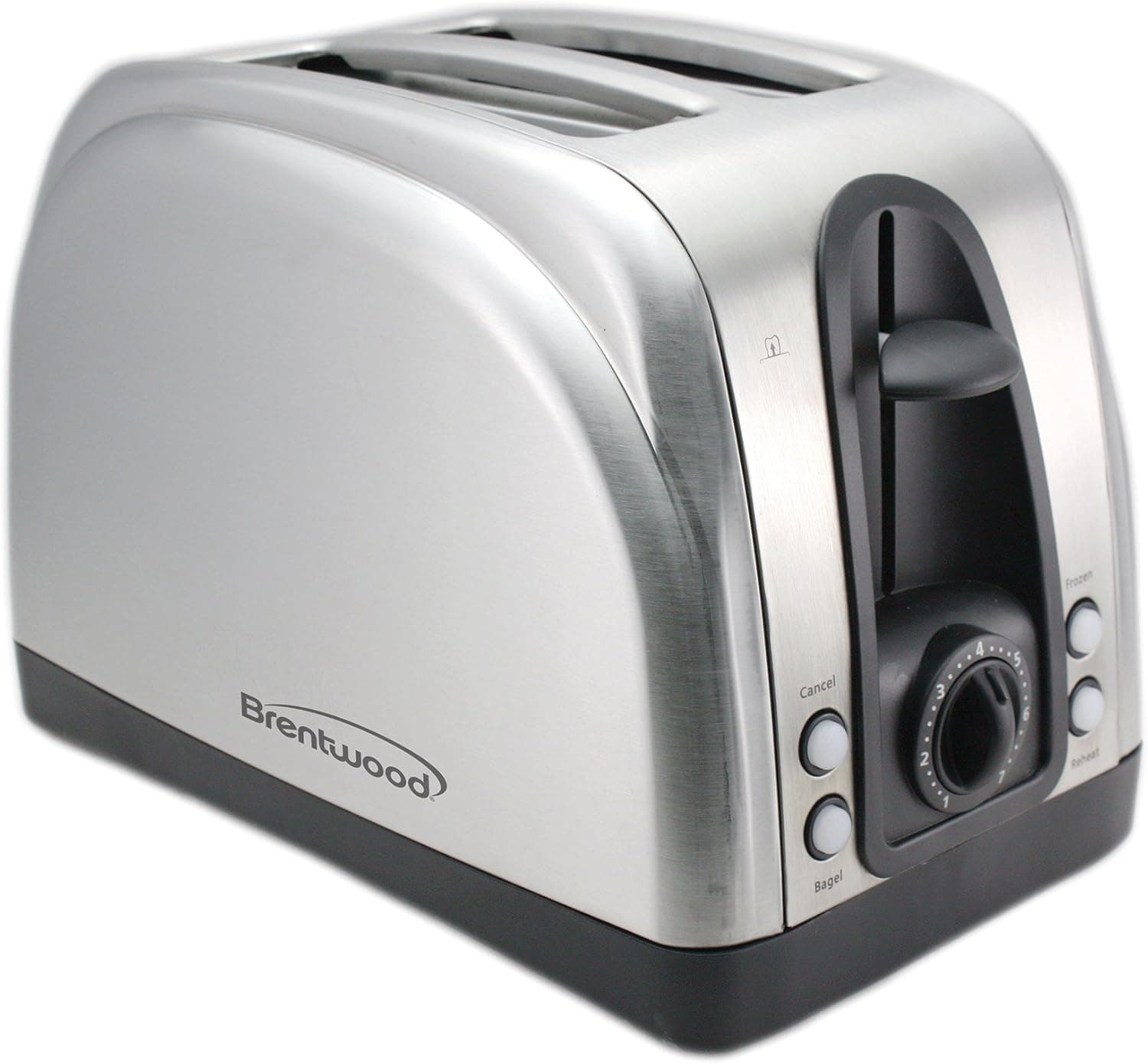 Brentwood Appliances TS-225S 2-Slice Elegant Toaster with Brushed Stainless Steel Finish