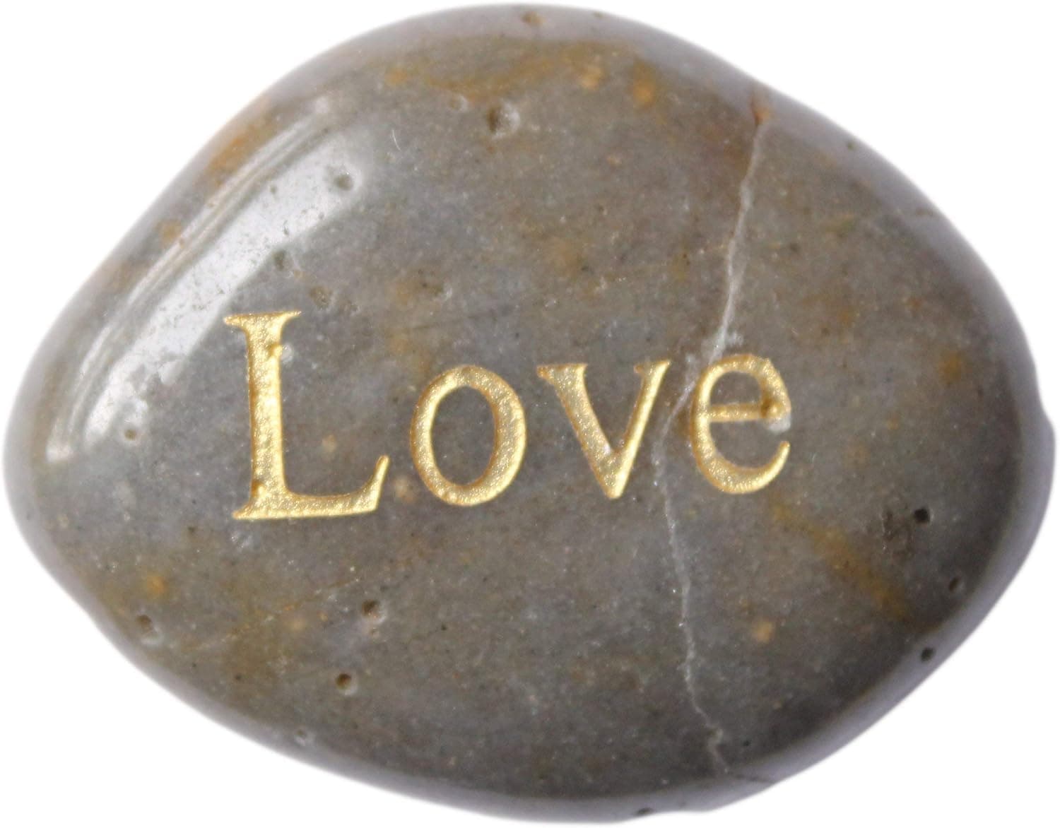 Inspirational Message Stones Engraved with Uplifting Words of Wisdom - Love