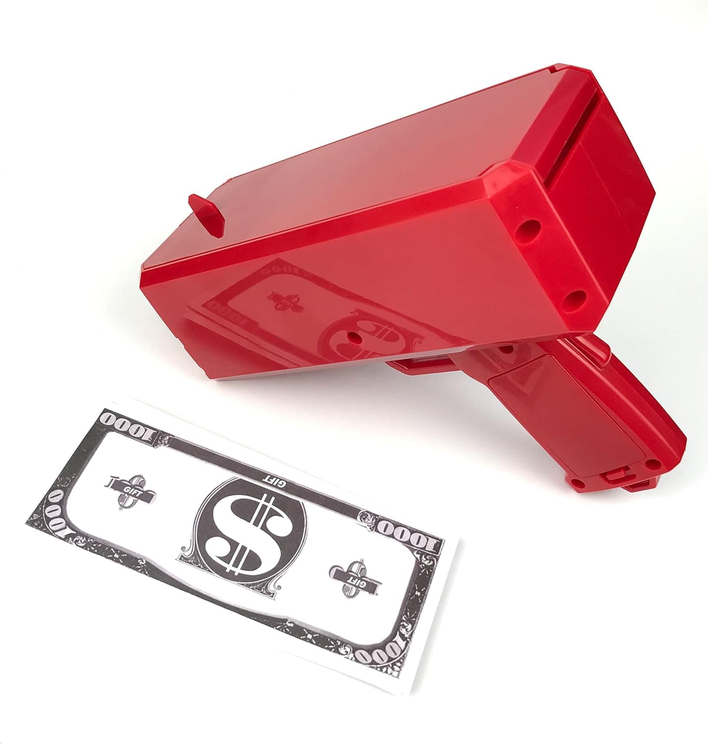 Vanxse The Money Gun Make It Rain Money toy- Red Color