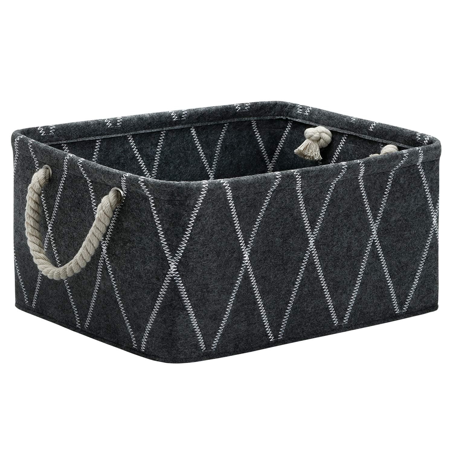 Storage Bin Cube Storage Basket Large Felt Rectangular Storage Organizer Foldable Boxes Containers for Toys, Clothes, Towels, Magazine, Books Laundry Basket Storage Hamper