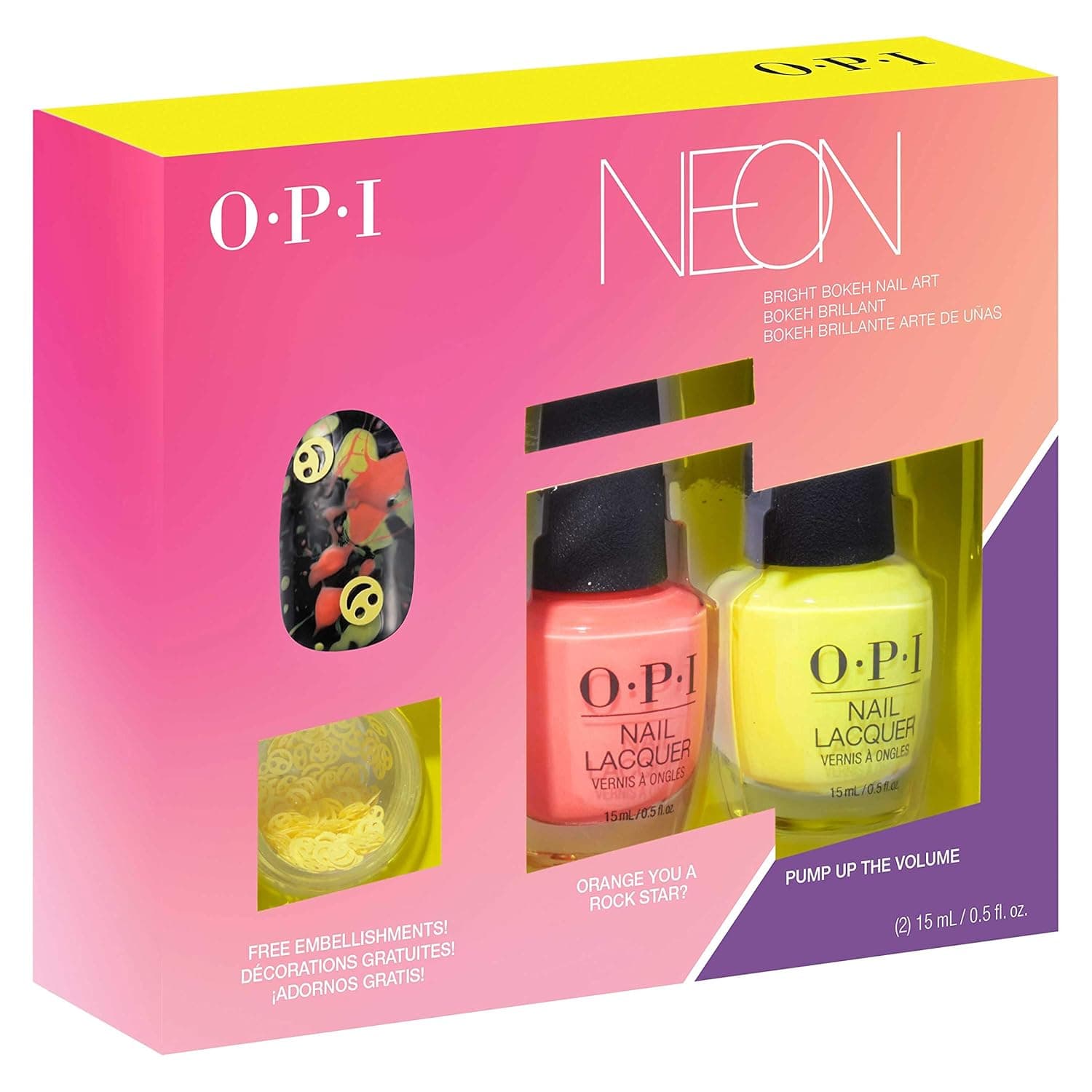 OPI Summer 2019 Neons Collection Nail Lacquer Nail Art Duo Set