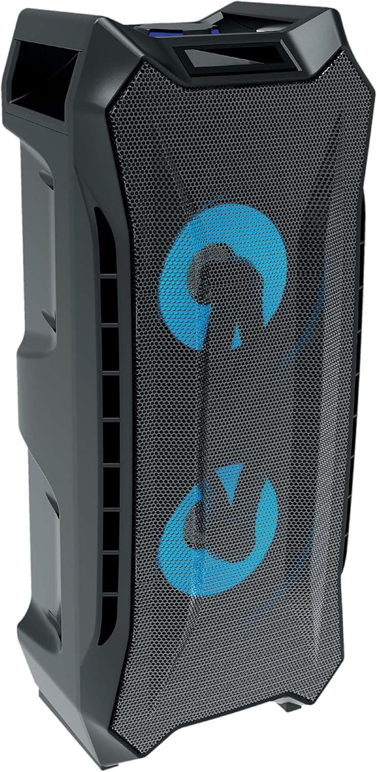 COBALTX Rumble Bluetooth Tailgate Speaker Ultra Bass Speaker High Fidelity Stereo with FM Radio and MIC Input for Karaoke and USB Flash Drive Input