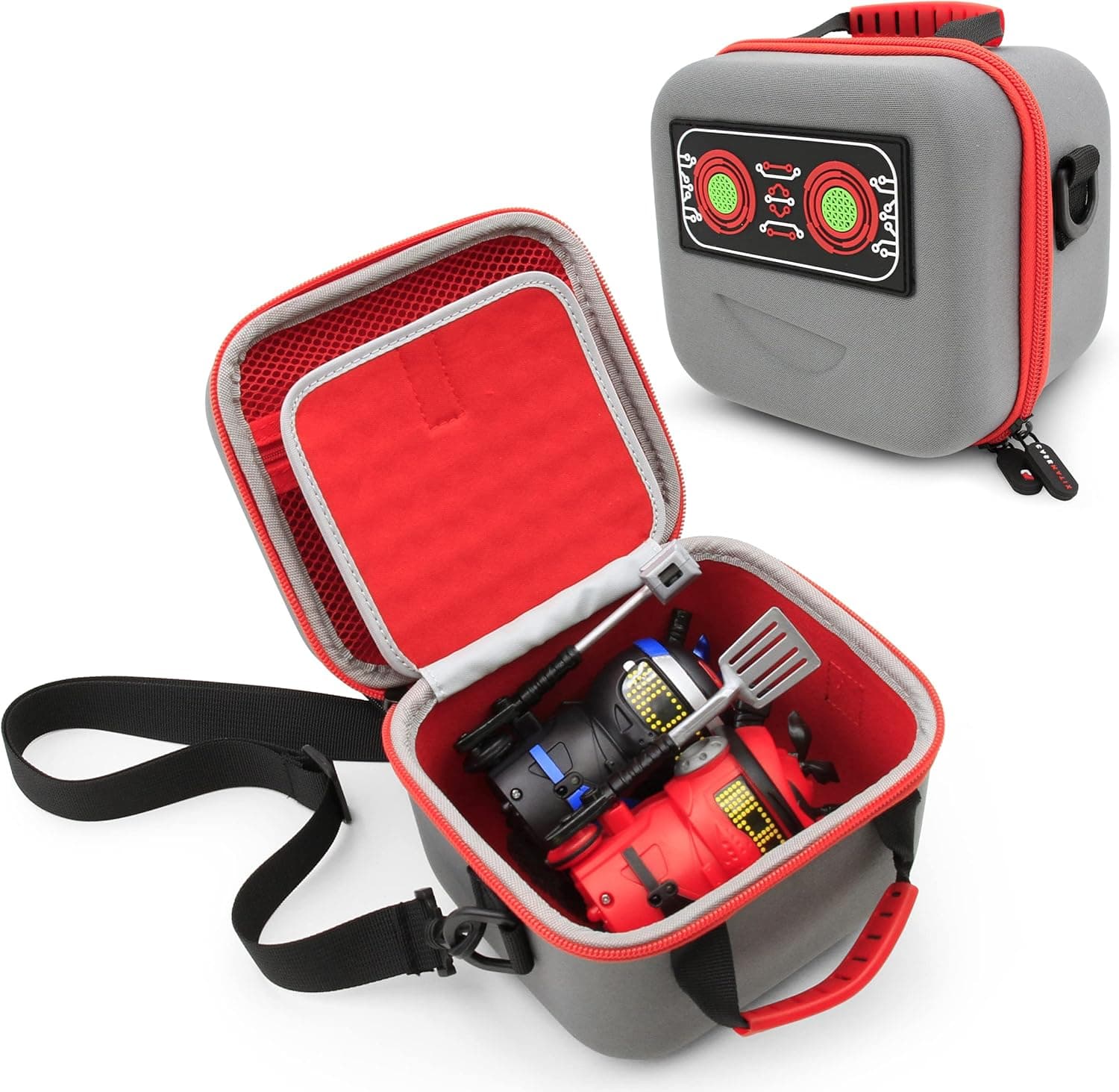 CASEMATIX Robot Toy Box Case Compatible with Ninja Bots Interactive Battling Robots and Accessories, Includes Case Only