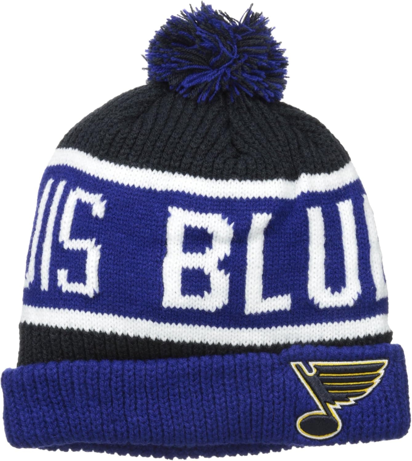 '47 NHL Adult Men's Calgary Cuff Knit Hat with Pom