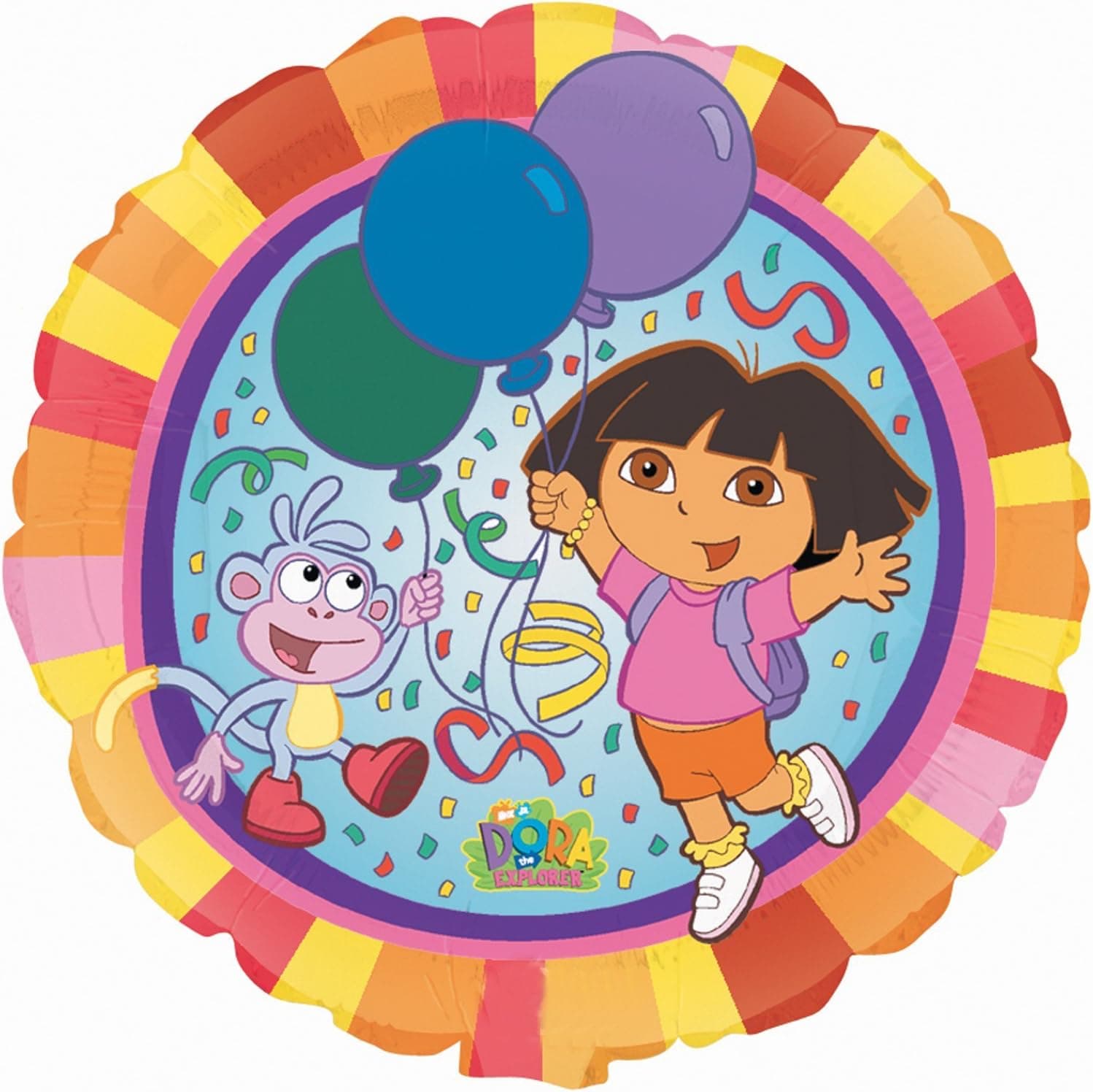 DORA THE EXPLORER BOOTS MYLAR 18 INCH BIRTHDAY PARTY BALLOON