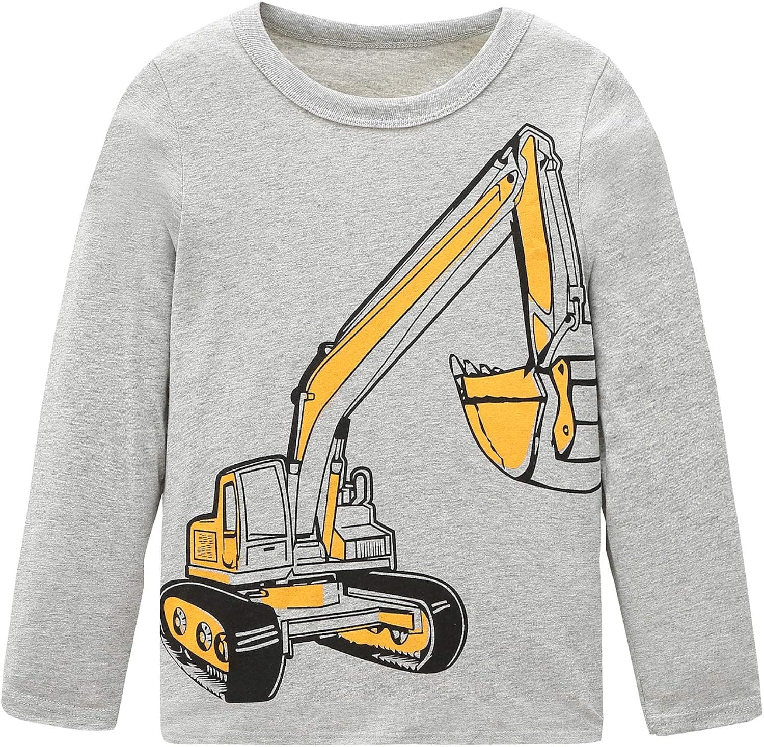 HowJoJo Boys Long Sleeve Cotton T-Shirts Monster Truck Shirt Graphic Tees