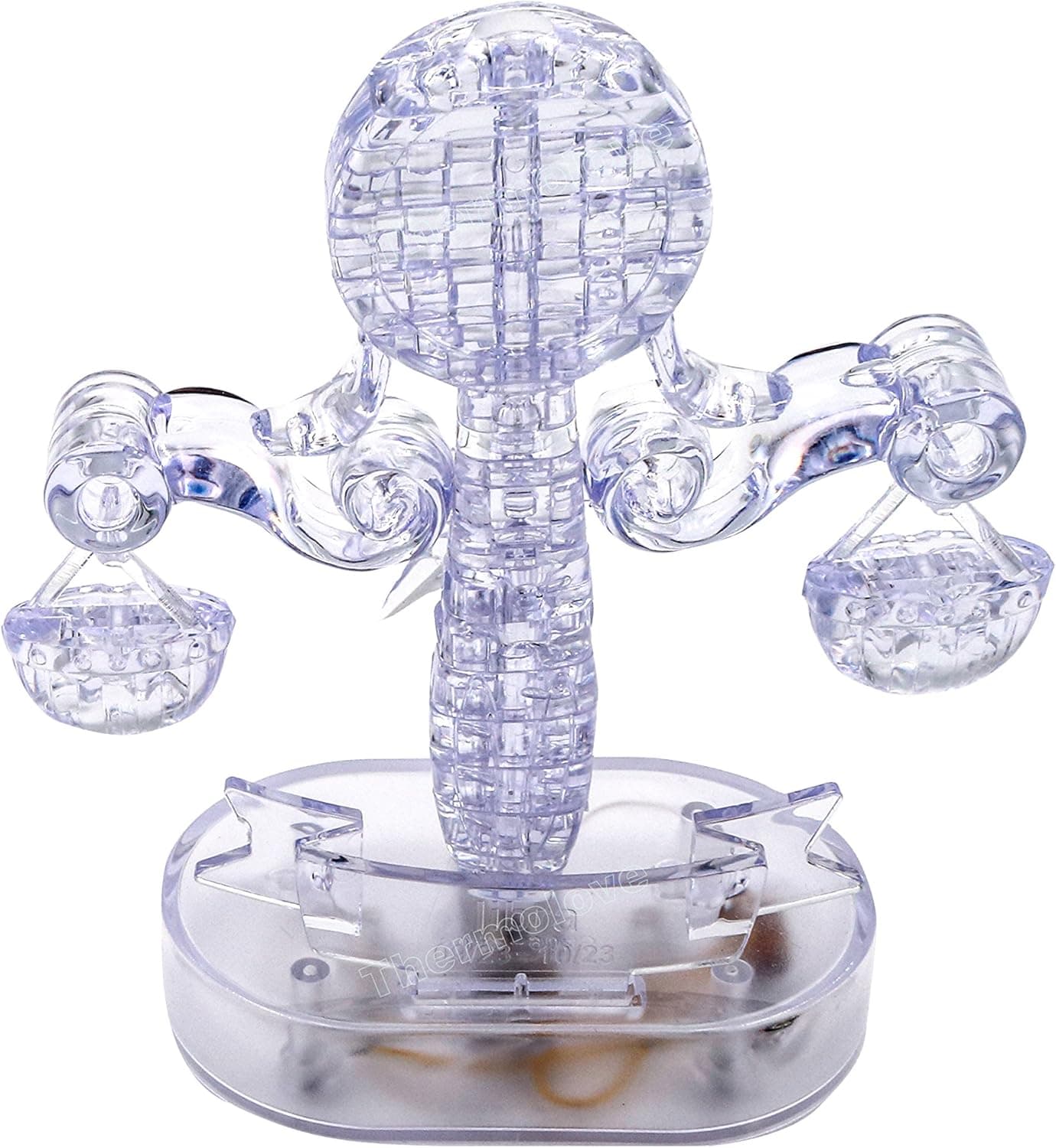 69 Thermolove 3D Decoration Model Toy Crystal Puzzle Game Toy Twelve Constellations-Libra with Colorful Light