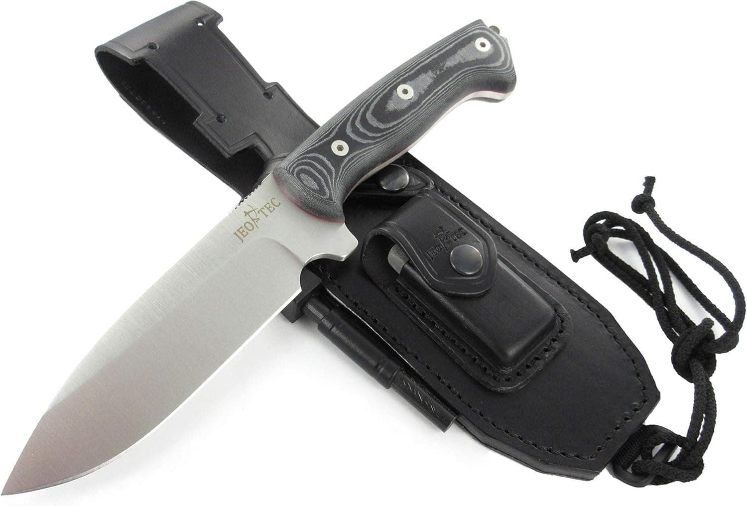 JEO-TEC Nº39 - NEW CELTIBERO - Bushcraft Survival Hunting Camping Field Knife, 11" Overall, MOVA Stainless Steel, Sheath - Handmade