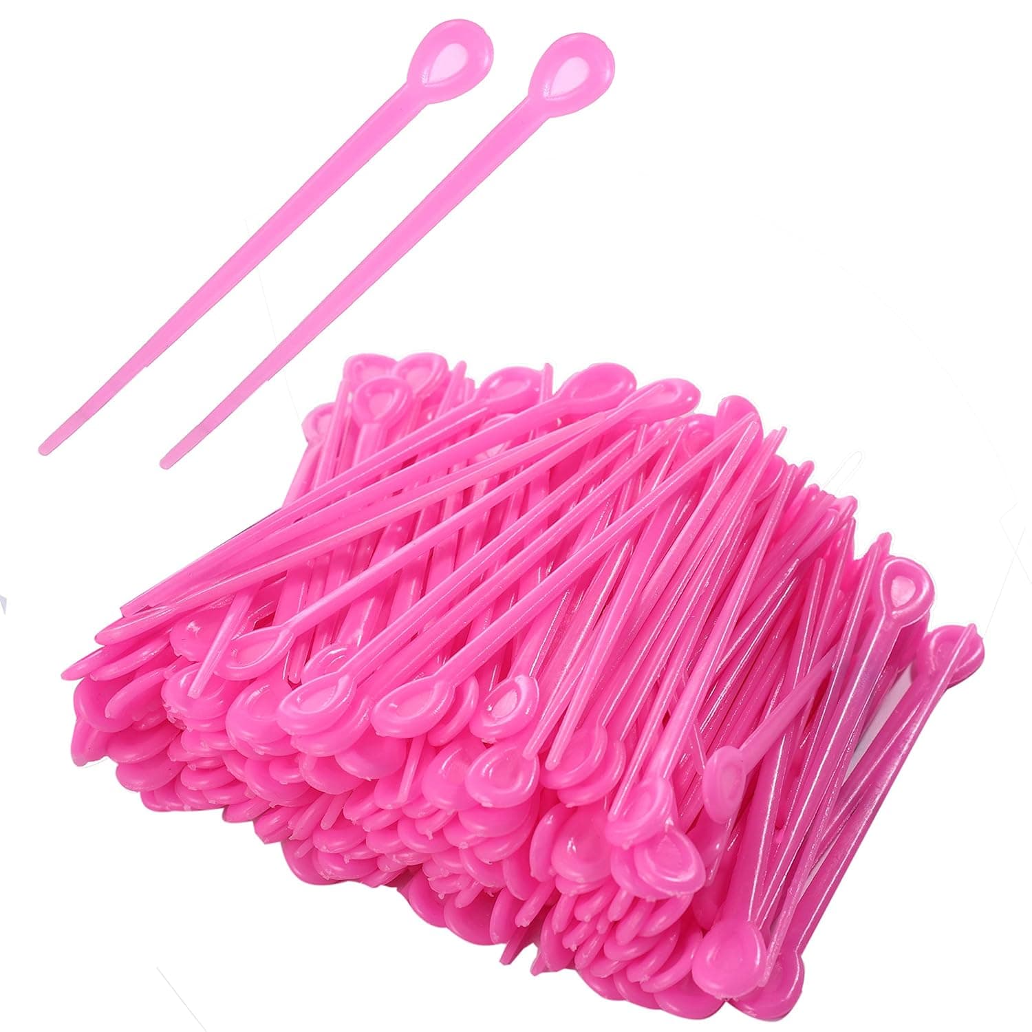 240 Pieces Brush Roller Pick Plastic Roller Pick Hair Curler Roller Pin for Hair Curling Styling Accessories (red)