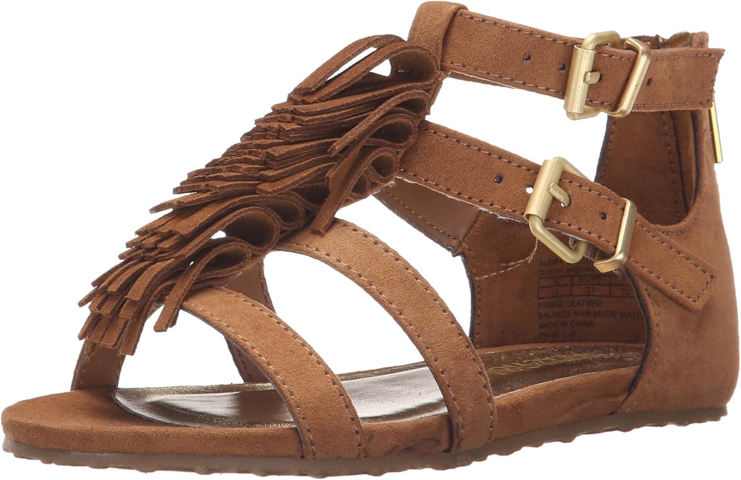 Kenneth Cole Reaction Audra Struck Fringe T-Strap Sandal (Little Kid/Big Kid)