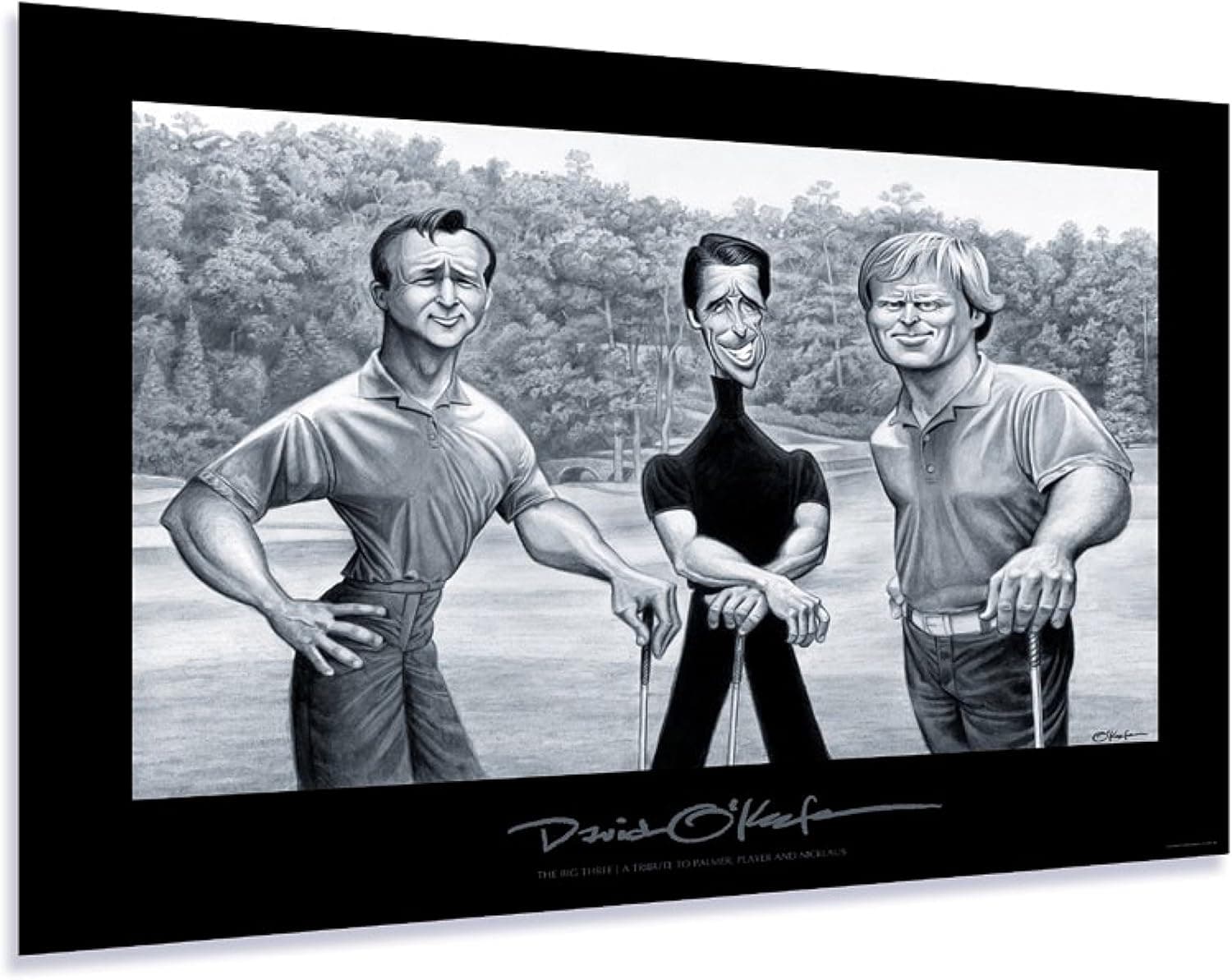 O'keefe Prints Big 3. A Tribute to Palmer, Player & Nicklaus Poster 22" by 28"
